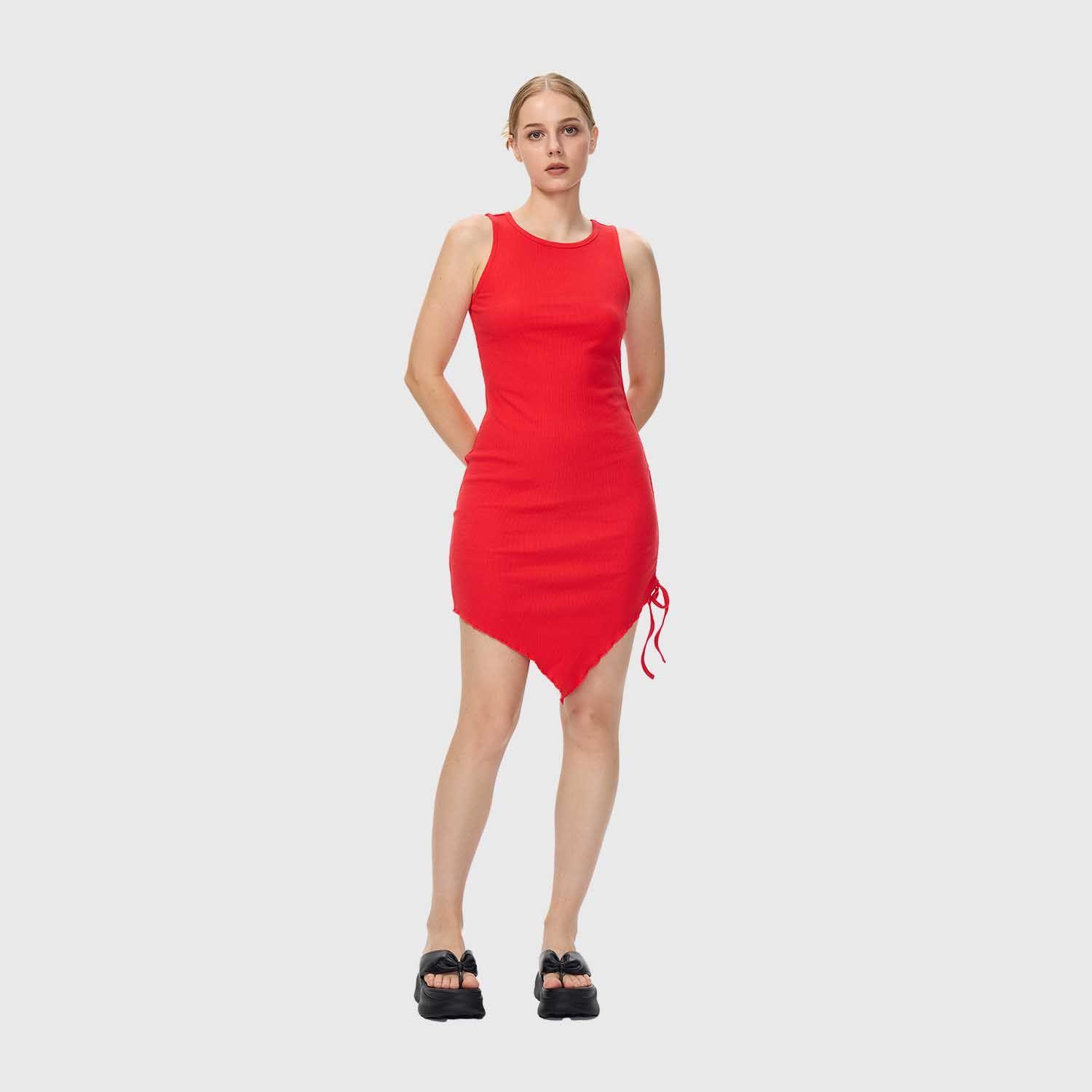 Vestido Mujer Amarras Rojo Fashion's Park-3