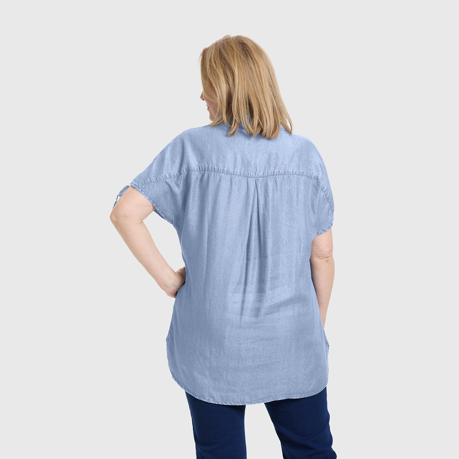 Blusa Mujer Con Ajustador Celeste Fashion's Park-2
