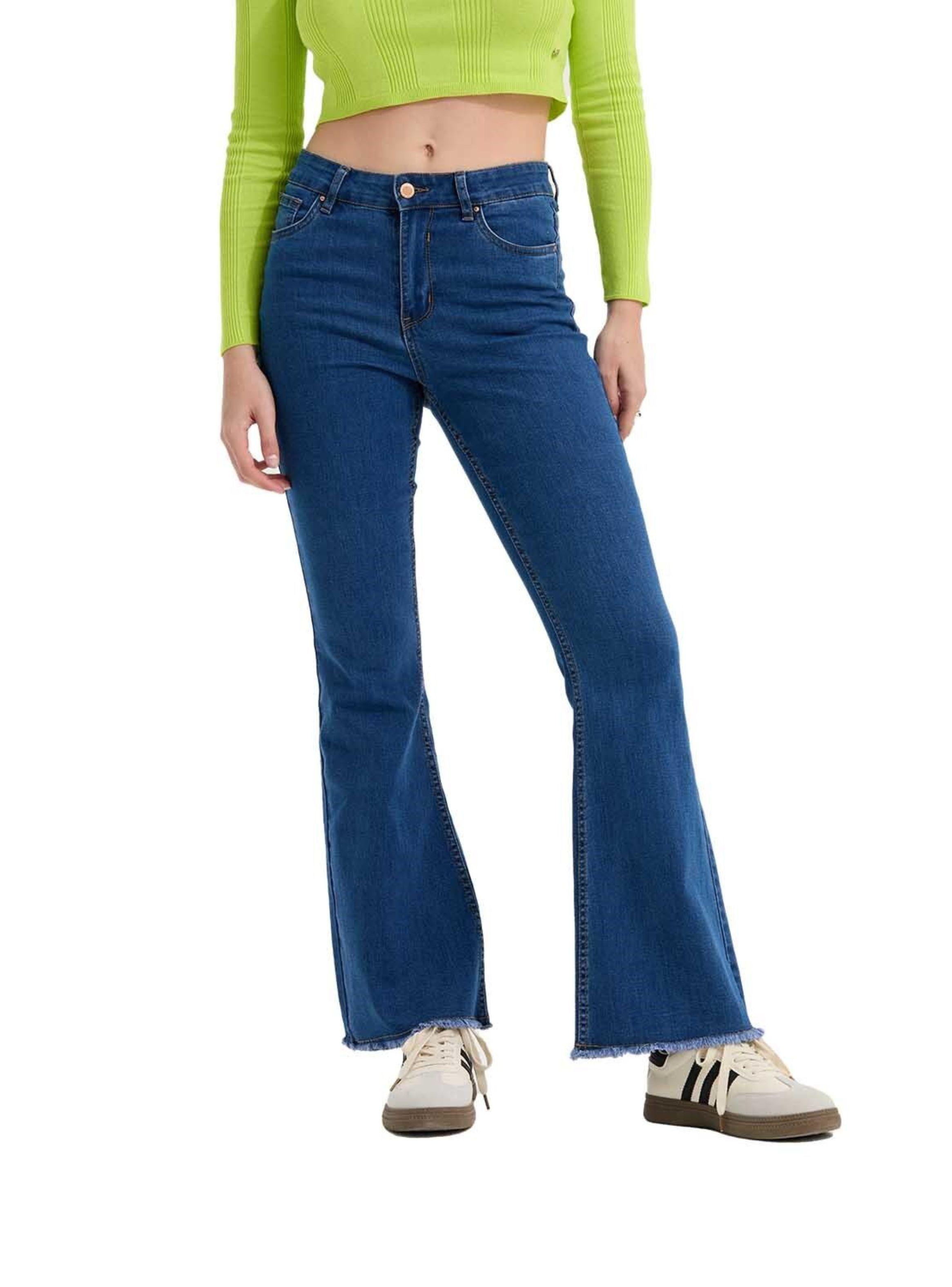 Jeans Mujer Flare Monse Azul Fashion's Park-0