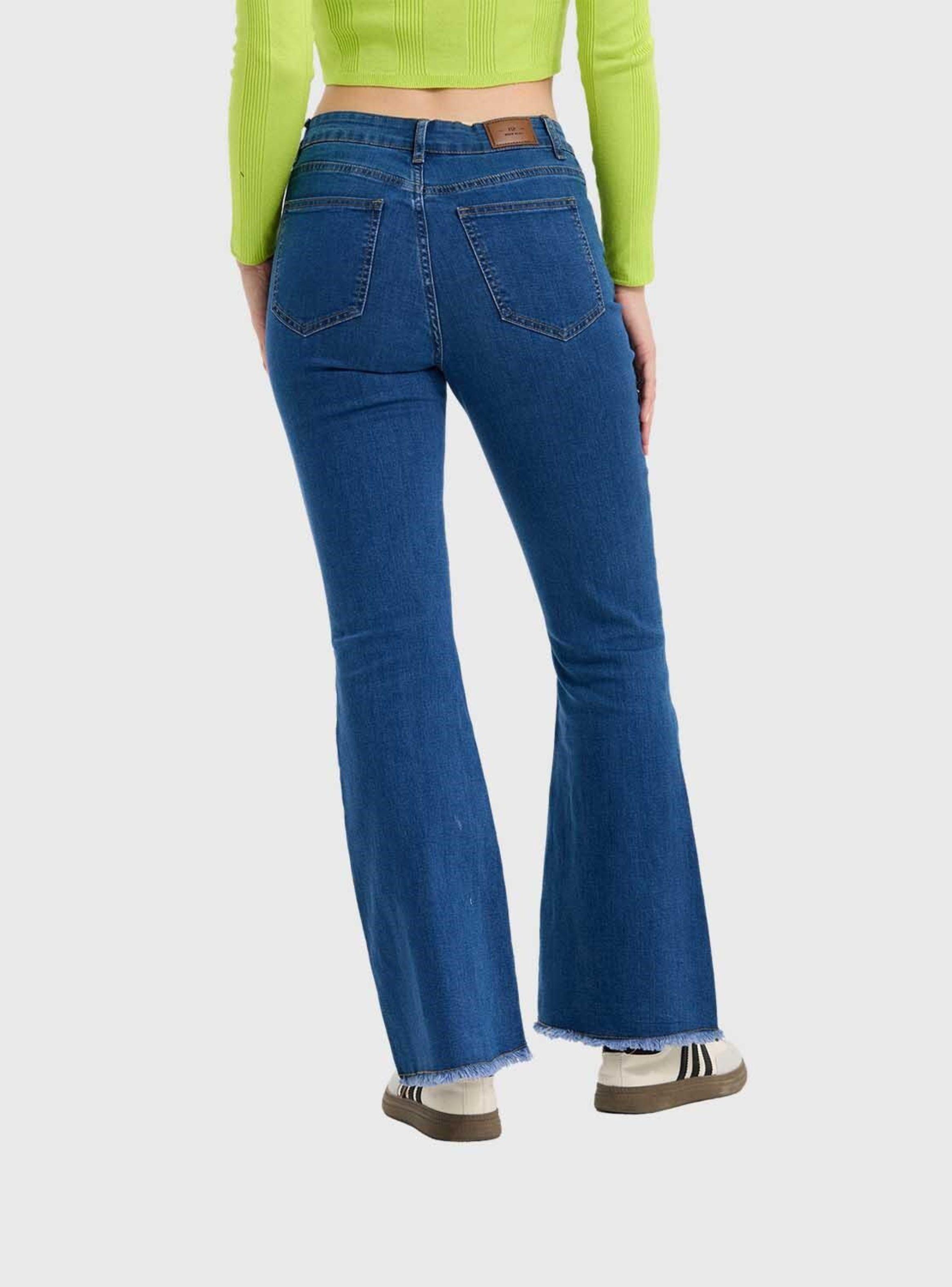 Jeans Mujer Flare Monse Azul Fashion's Park-1