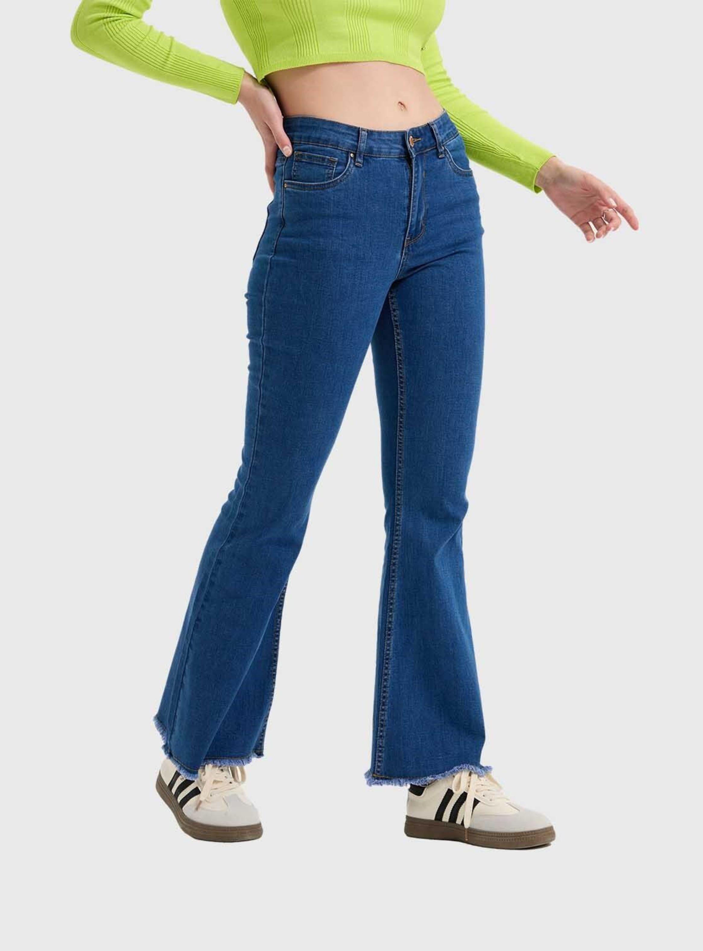 Jeans Mujer Flare Monse Azul Fashion's Park-2