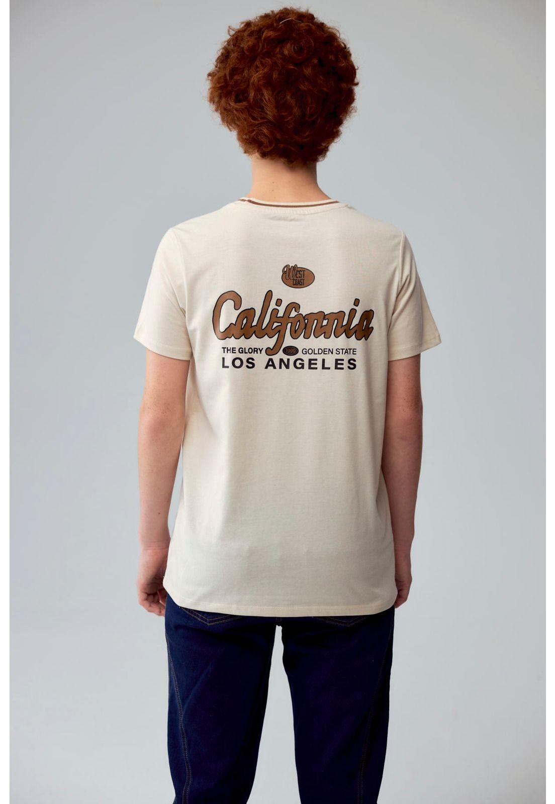 Polera Niño Cuello Bicolor Crudo - ll-1