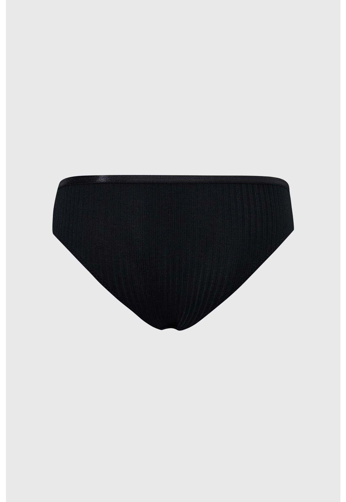 Calzón Mujer Encaje Bi Tono Negro-1