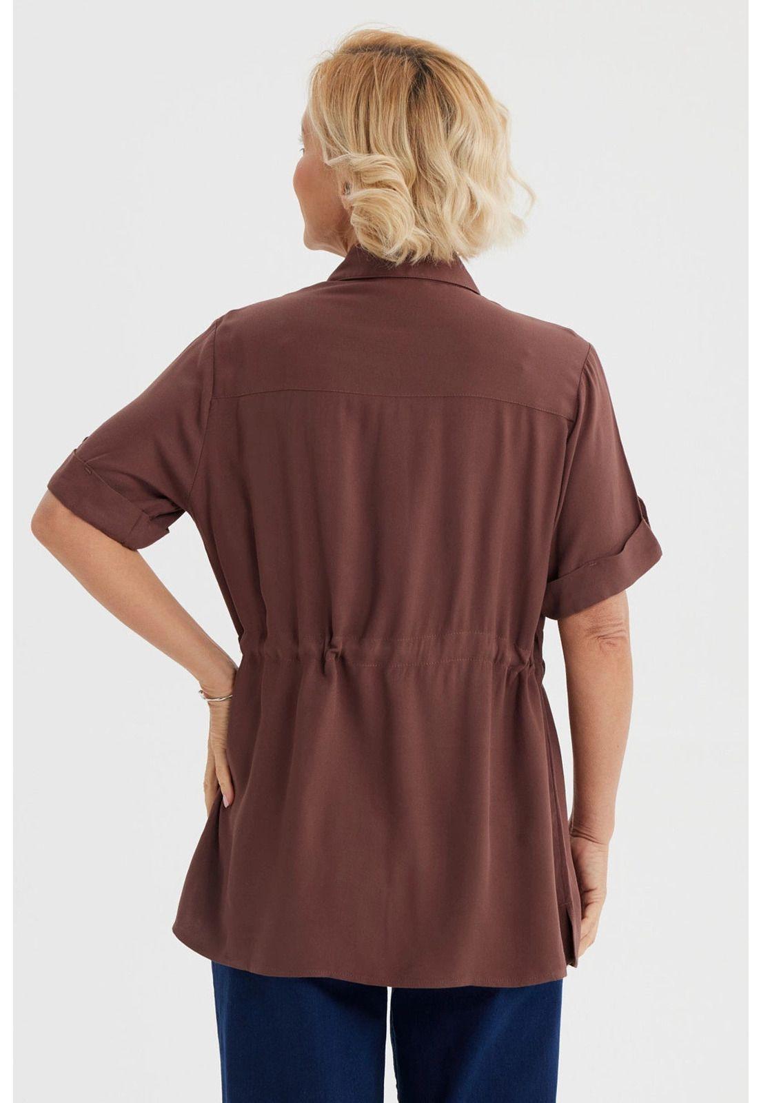 Blusa Mujer Casual Café-2