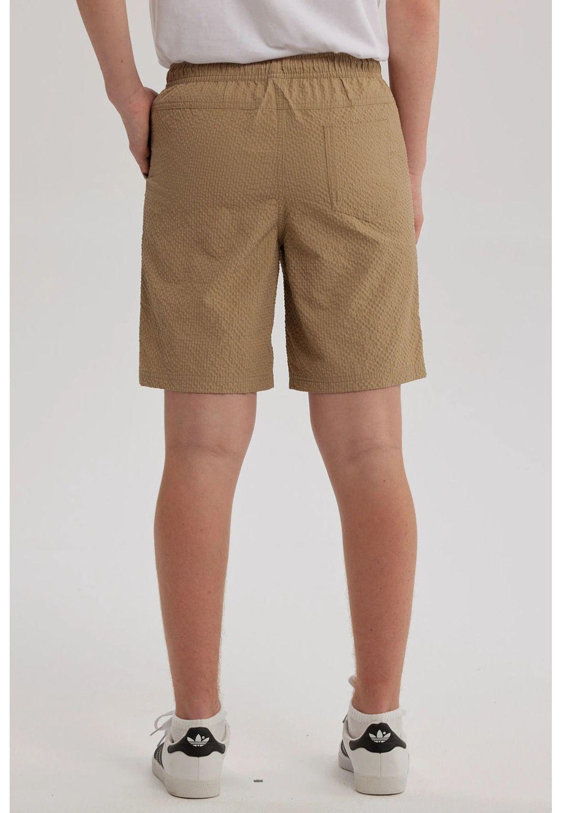 Short De Baño Niño Textura Kaki-2