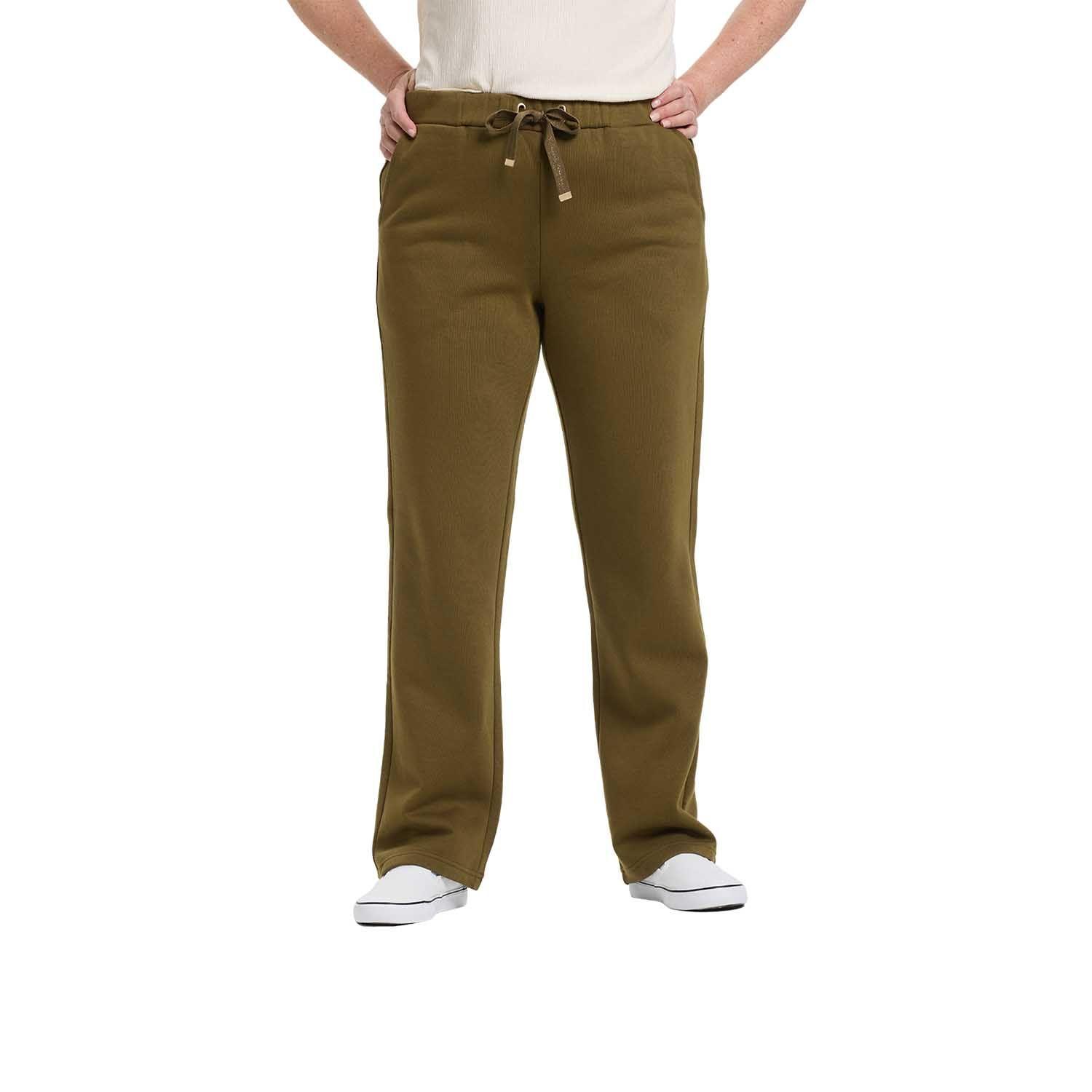 Pantalón Buzo Mujer Con Cordón Verde Militar Fashion's Park-0