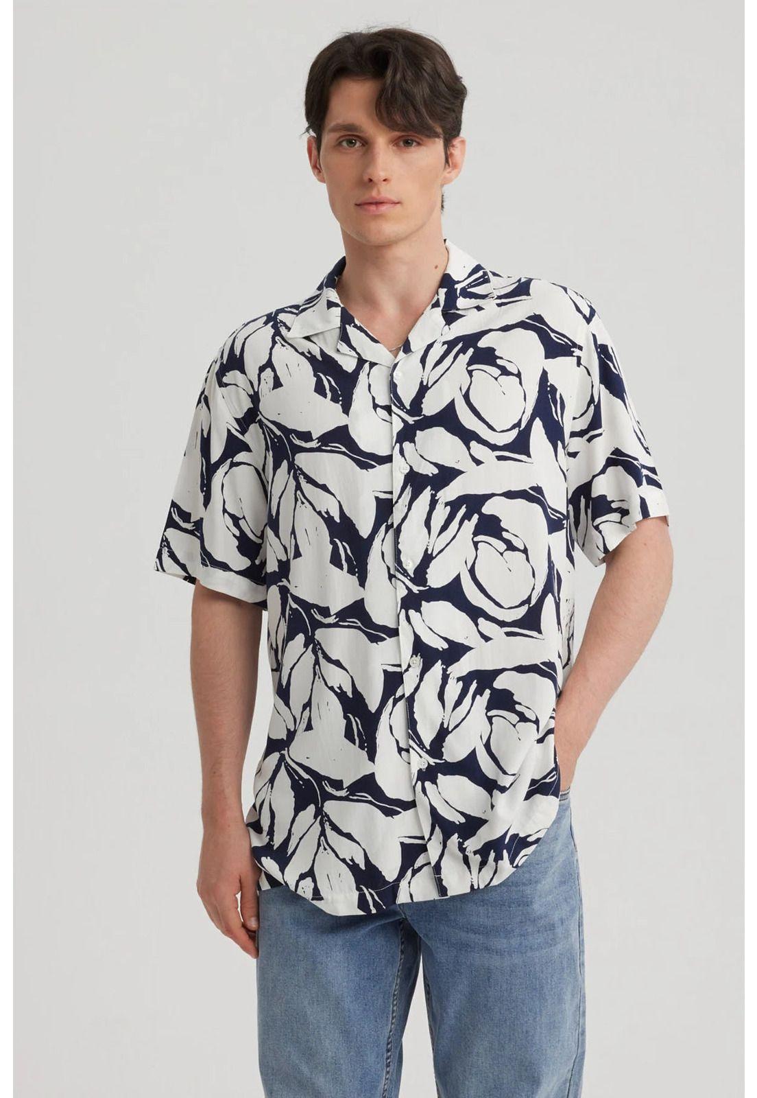 Camisa Hombre Rapport Azul - lV-0