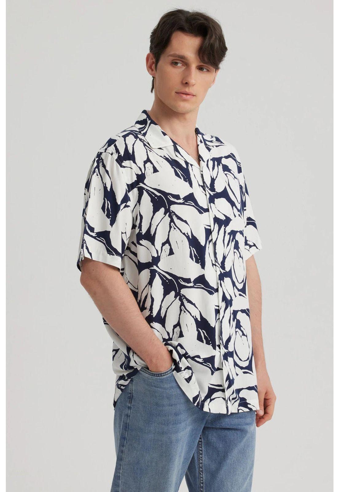 Camisa Hombre Rapport Azul - lV-3