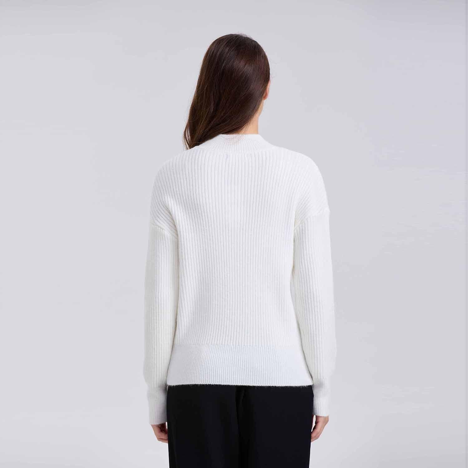 Sweater Mujer Chenille Crudo-2