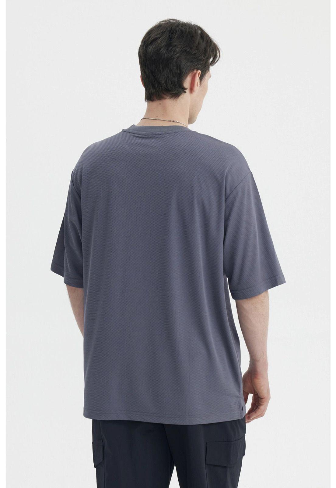 Polera Hombre Oversize Gris-1