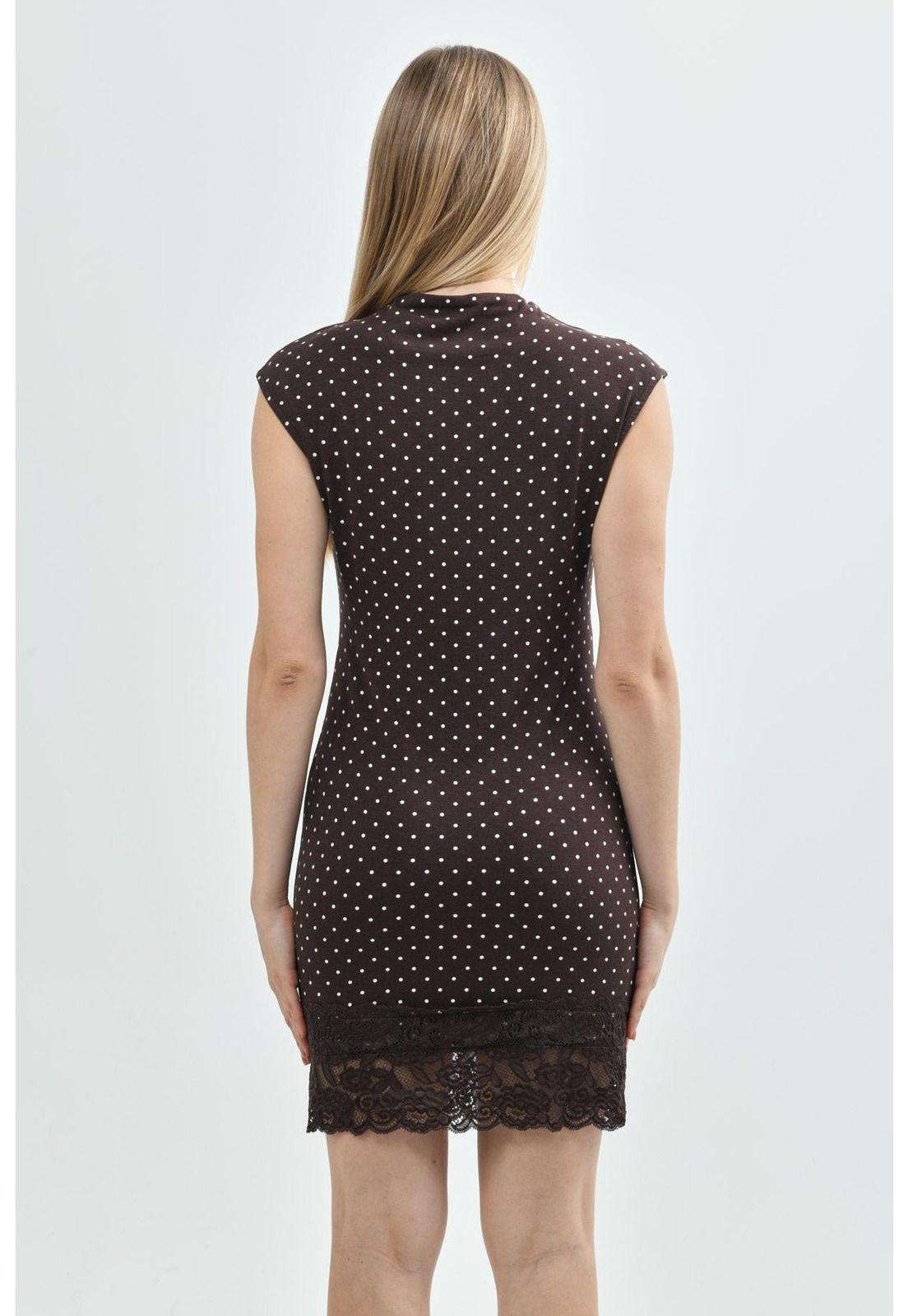 Vestido Mujer Casual Café Oscuro-2