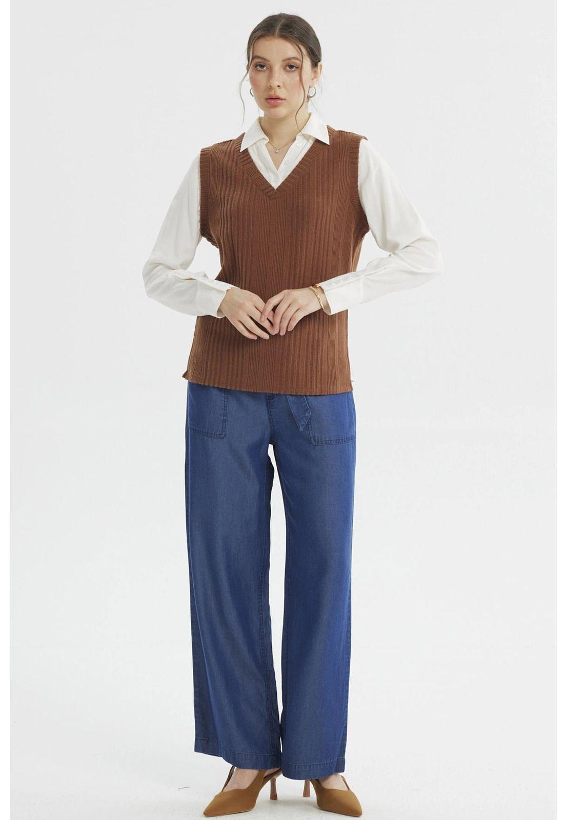 Sweater Mujer Vuelo Café-3