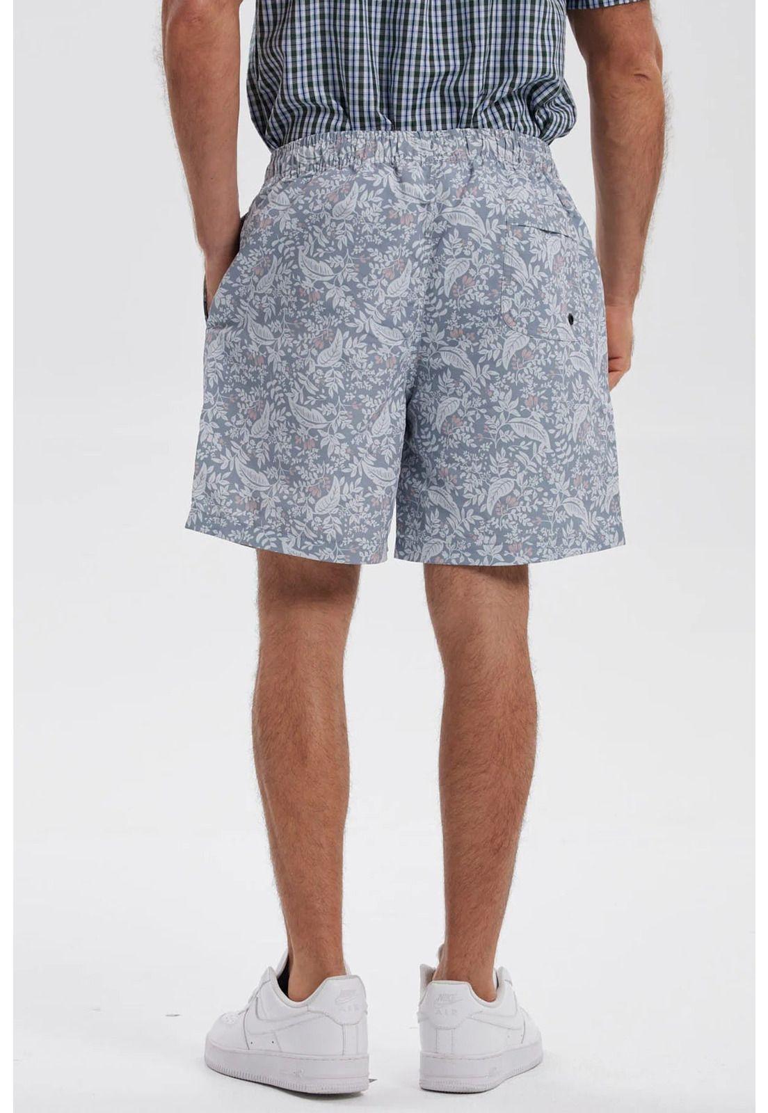 Short De Baño Hombre Print Gris-2
