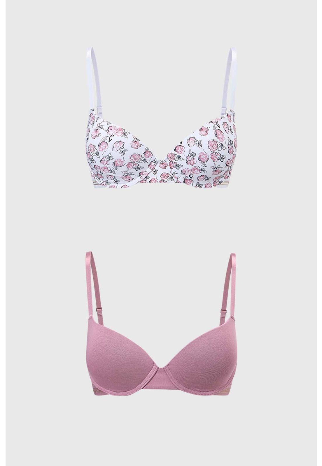 Sostén Mujer Bipack Full Print Blanco-0