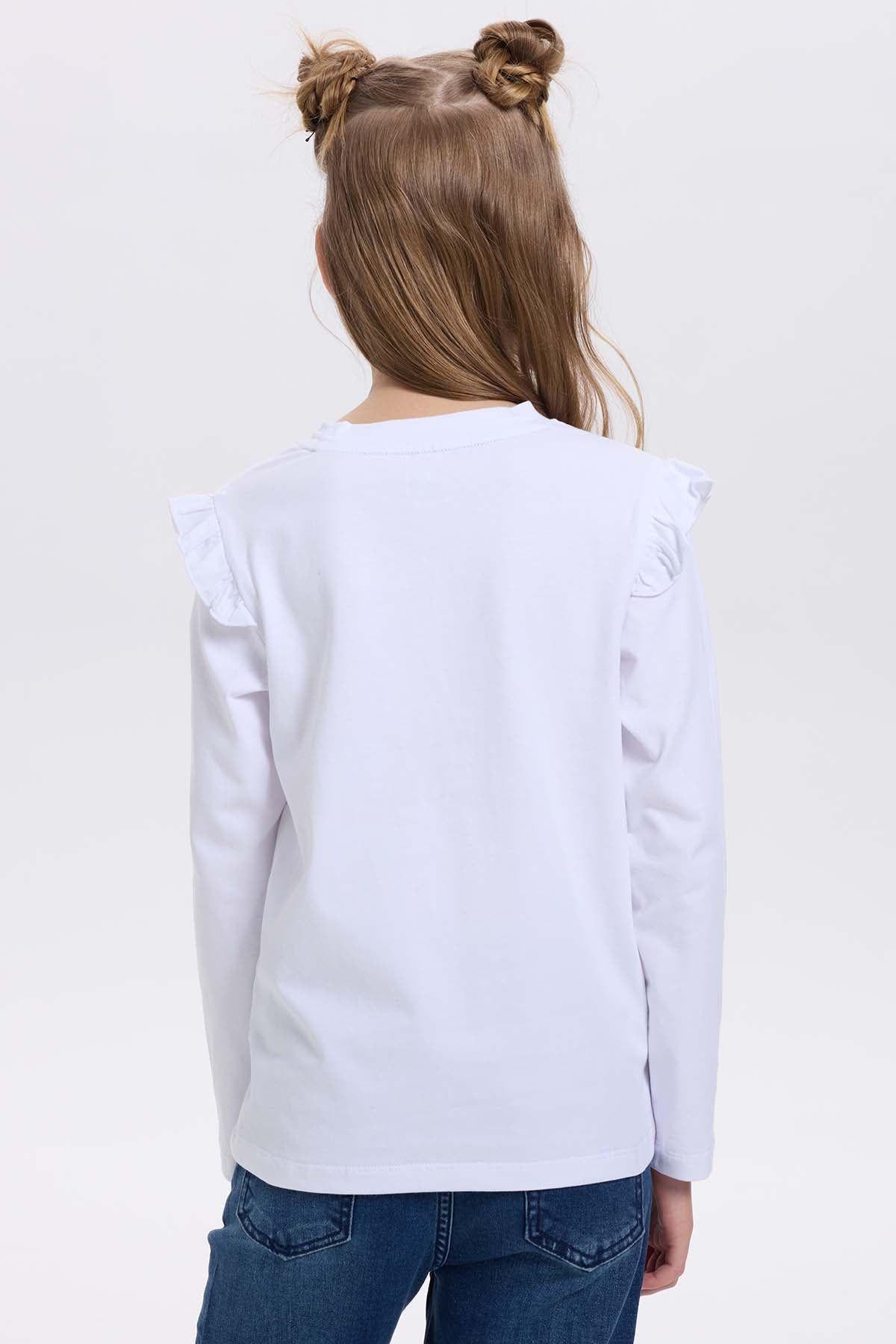 Polera Niña Print Posicional Blanco-2