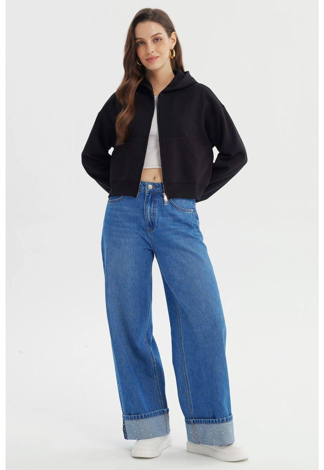 Polerón Mujer Classic Negro - lV-3
