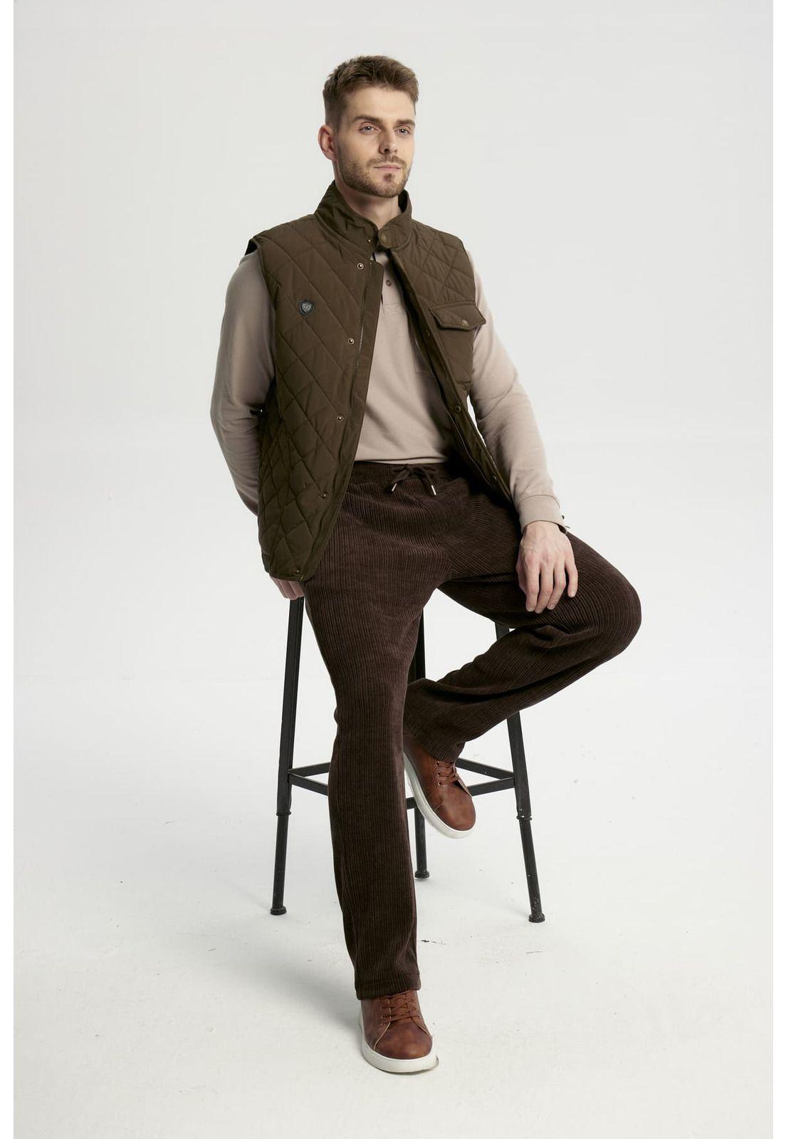 Parka Hombre Slim Verde Oliva-1