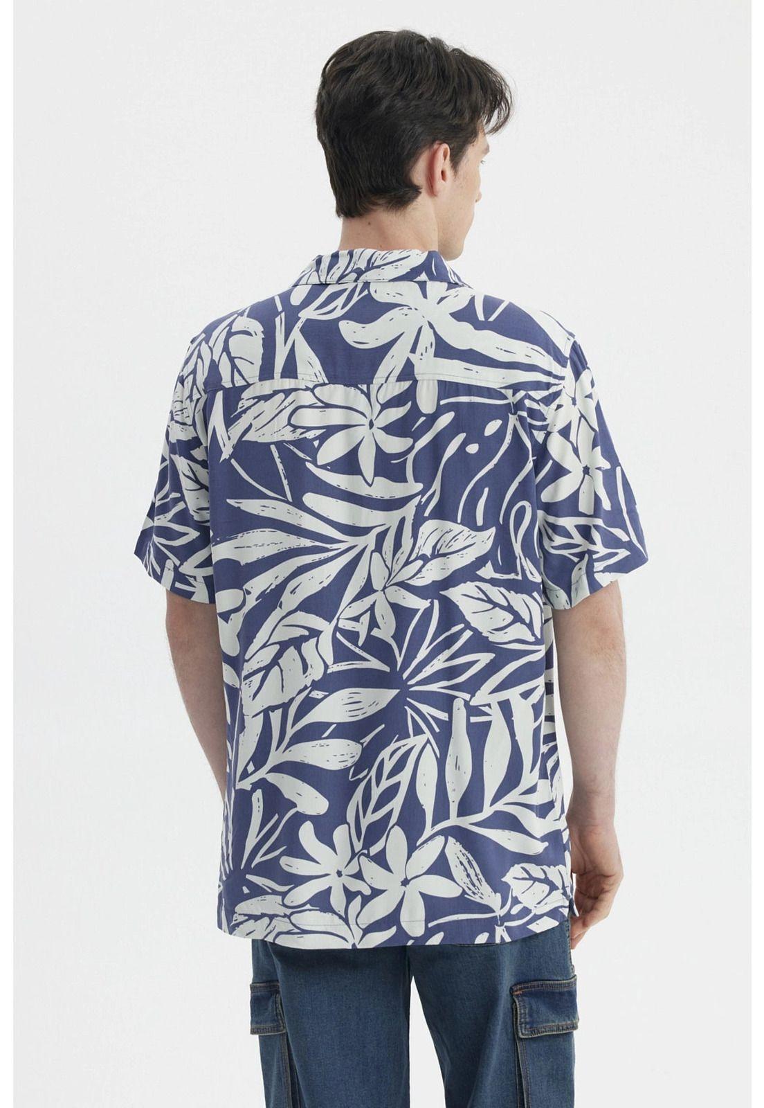 Camisa Hombre Full Rapport Azul Piedra-2