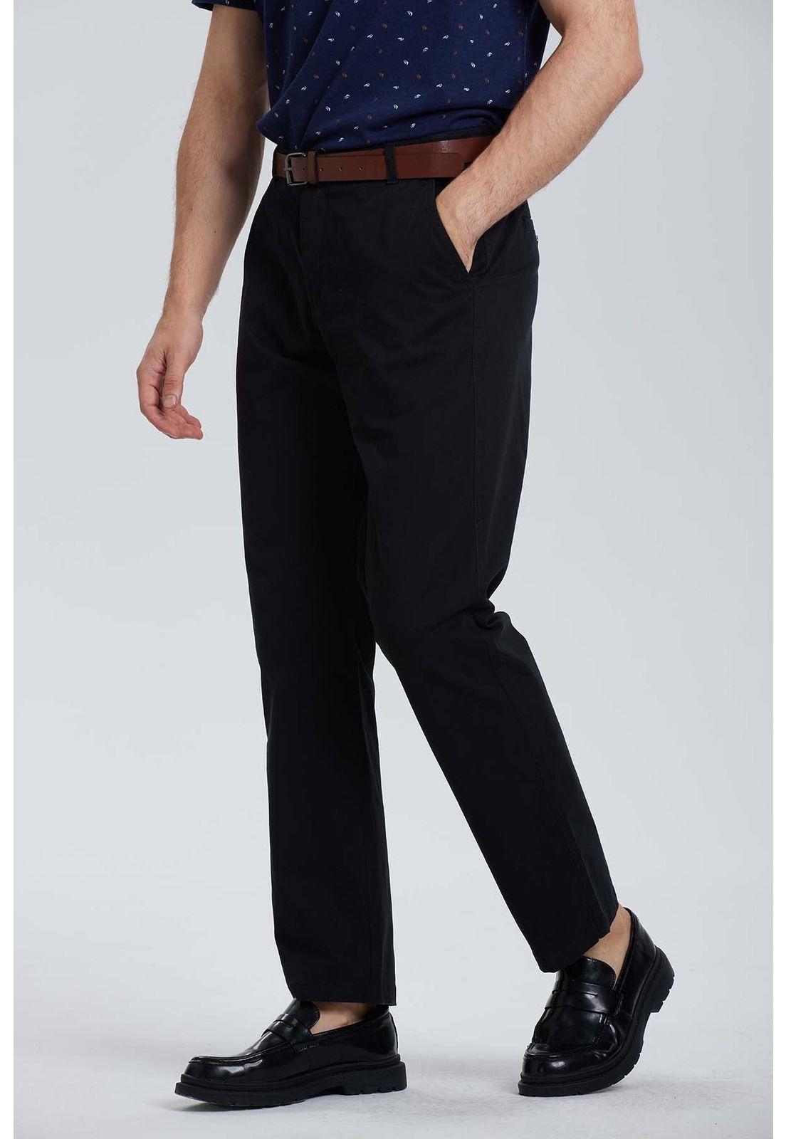 Pantalón Hombre Chino Cinturón Negro - lll-1