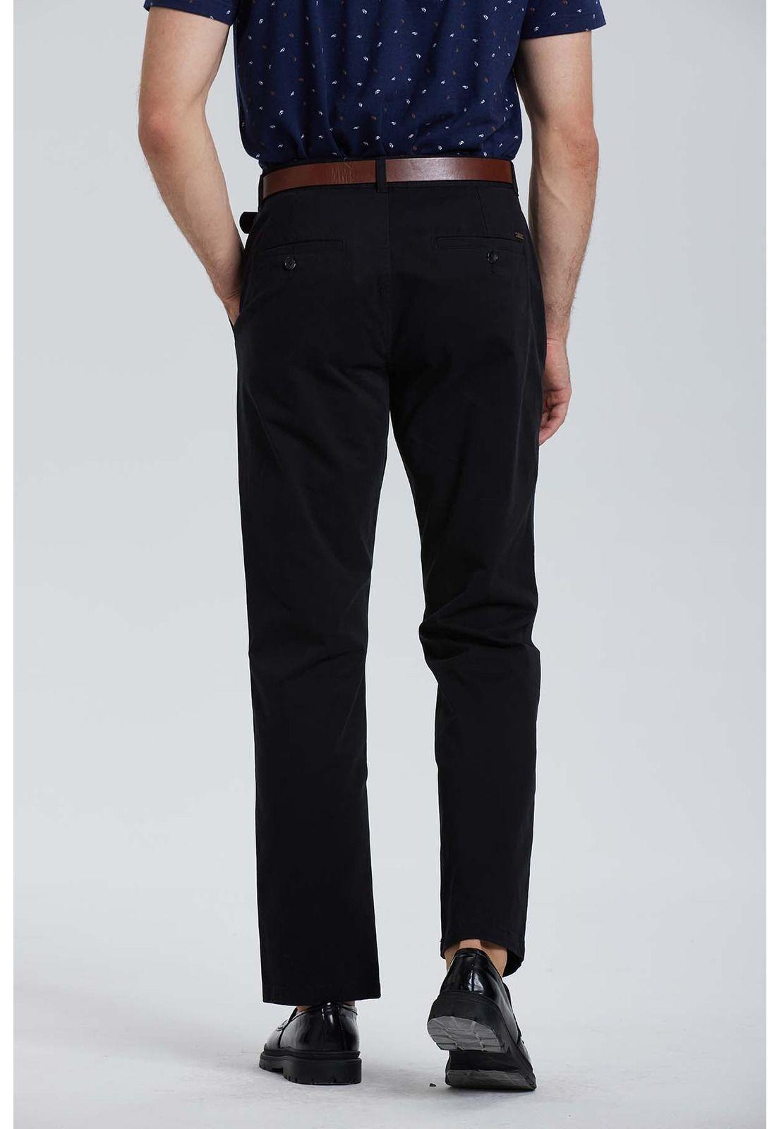 Pantalón Hombre Chino Cinturón Negro - lll-2