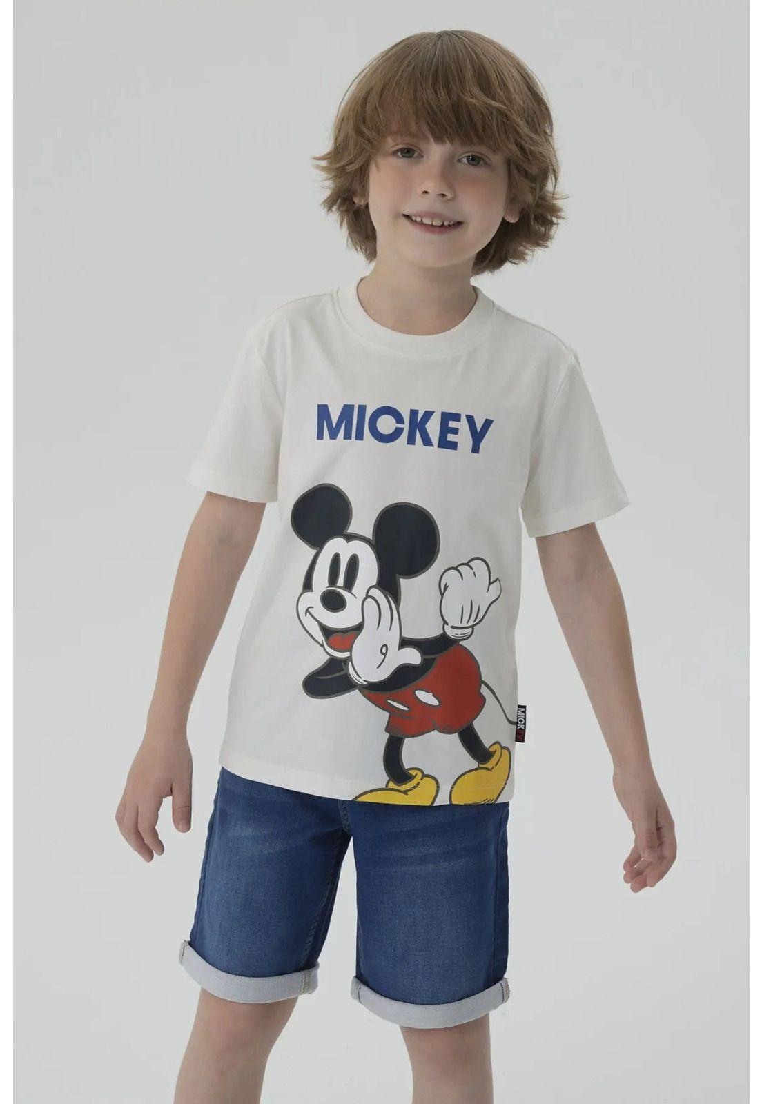 Polera Niño Mickey Y Sus Amigos Crema-4