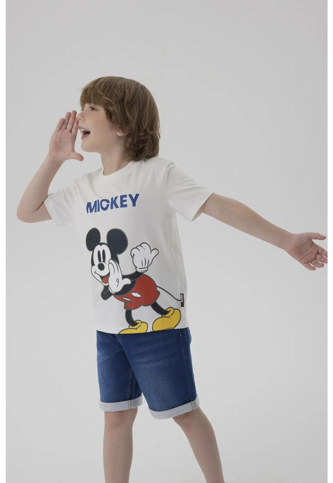 Polera Niño Mickey Y Sus Amigos Crema-7