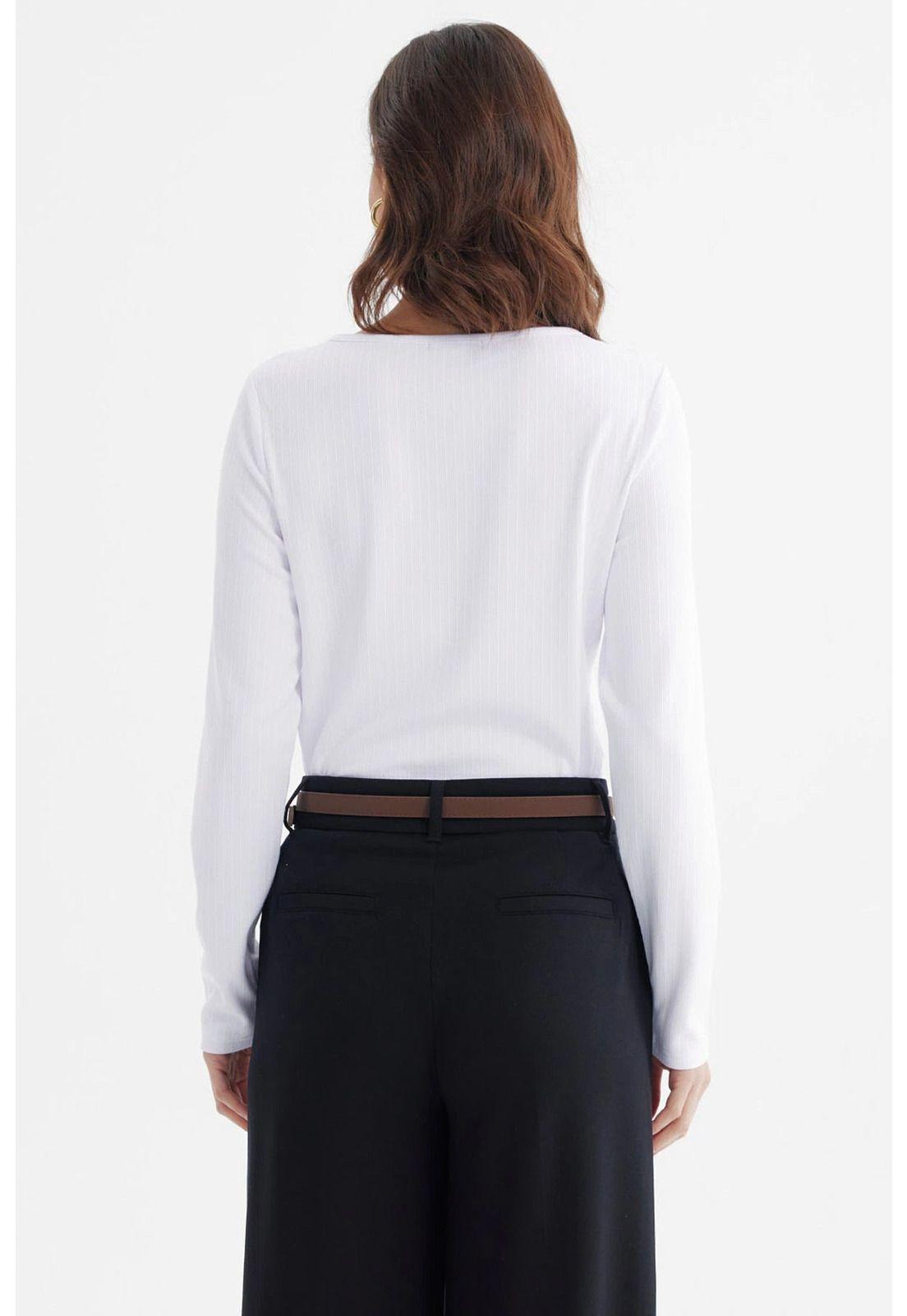 Polera Mujer Ajustado Blanco - ll-2