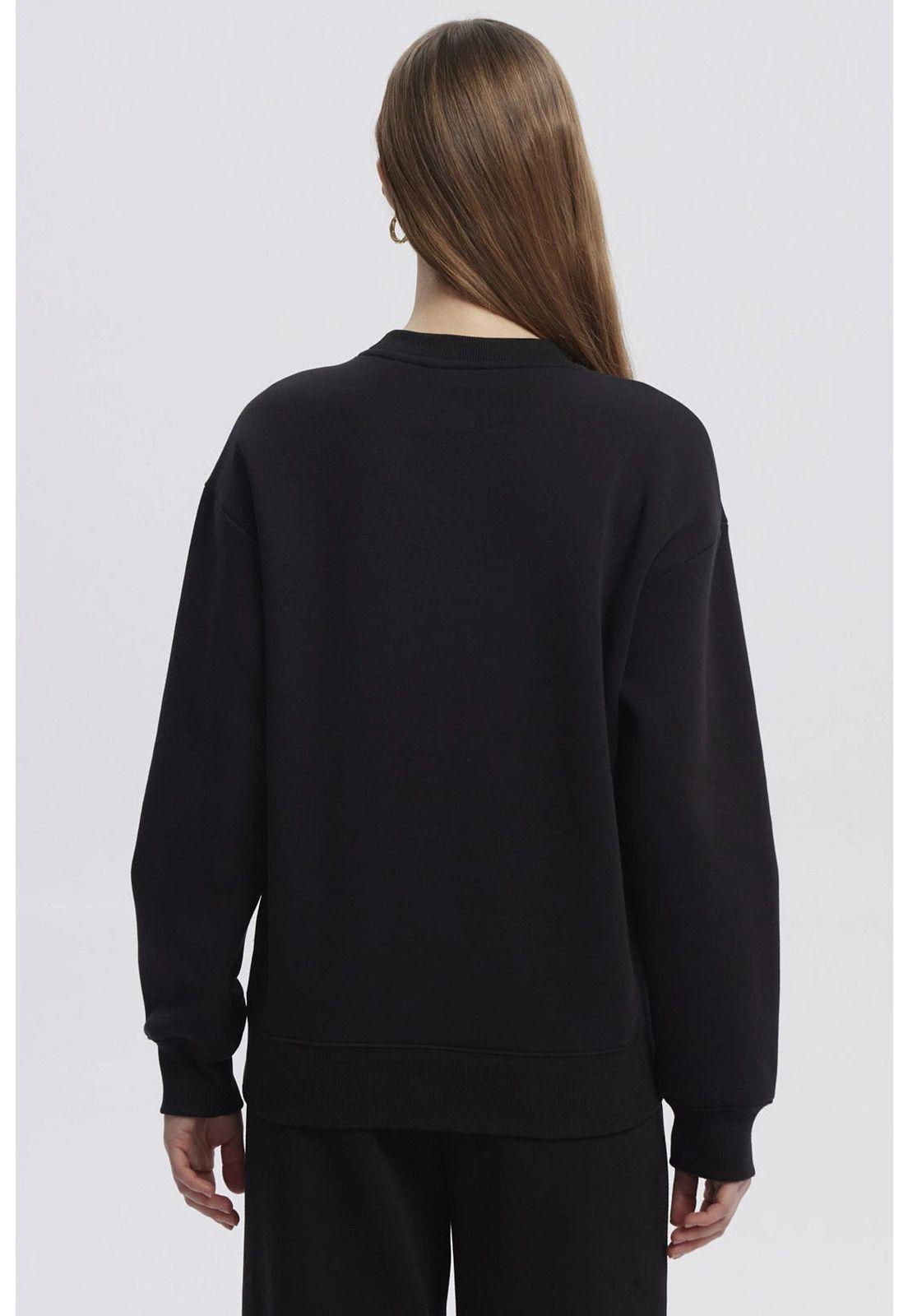 Polerón Mujer Canguro Print Negro - lll-2