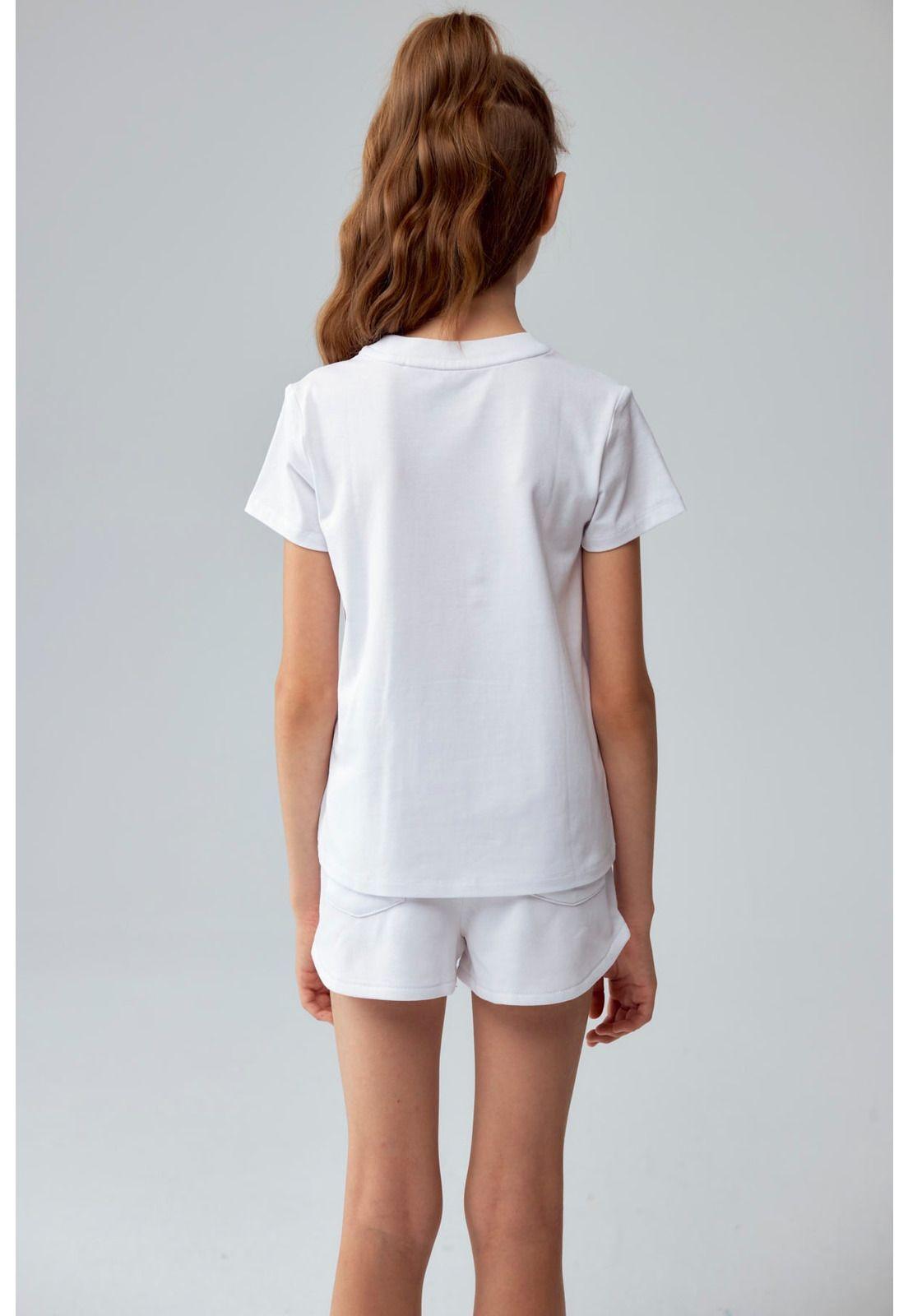 Polera Niña Textura Blanco-2