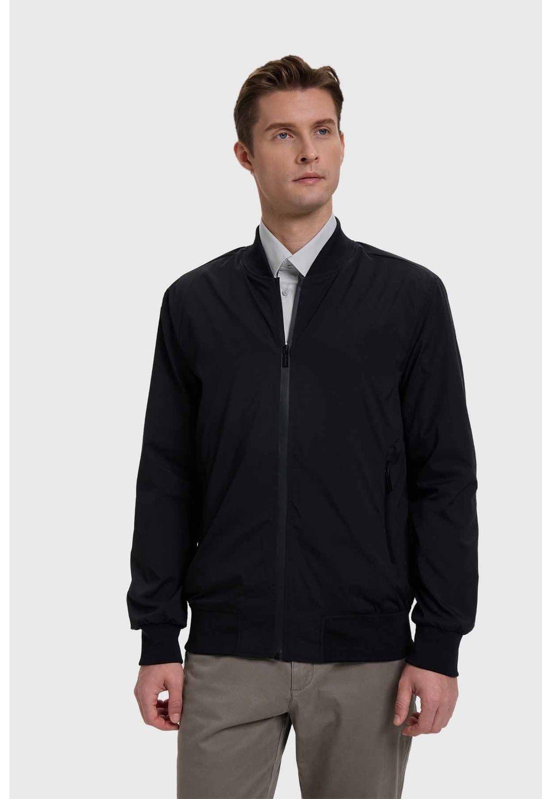 Chaqueta Hombre Bomber Negro - VII-0