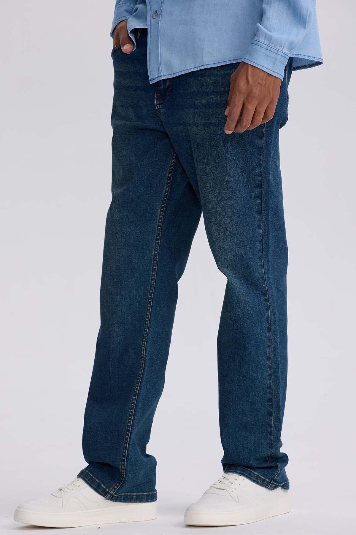 Jeans Hombre Straight 605 Azul Indigo-1