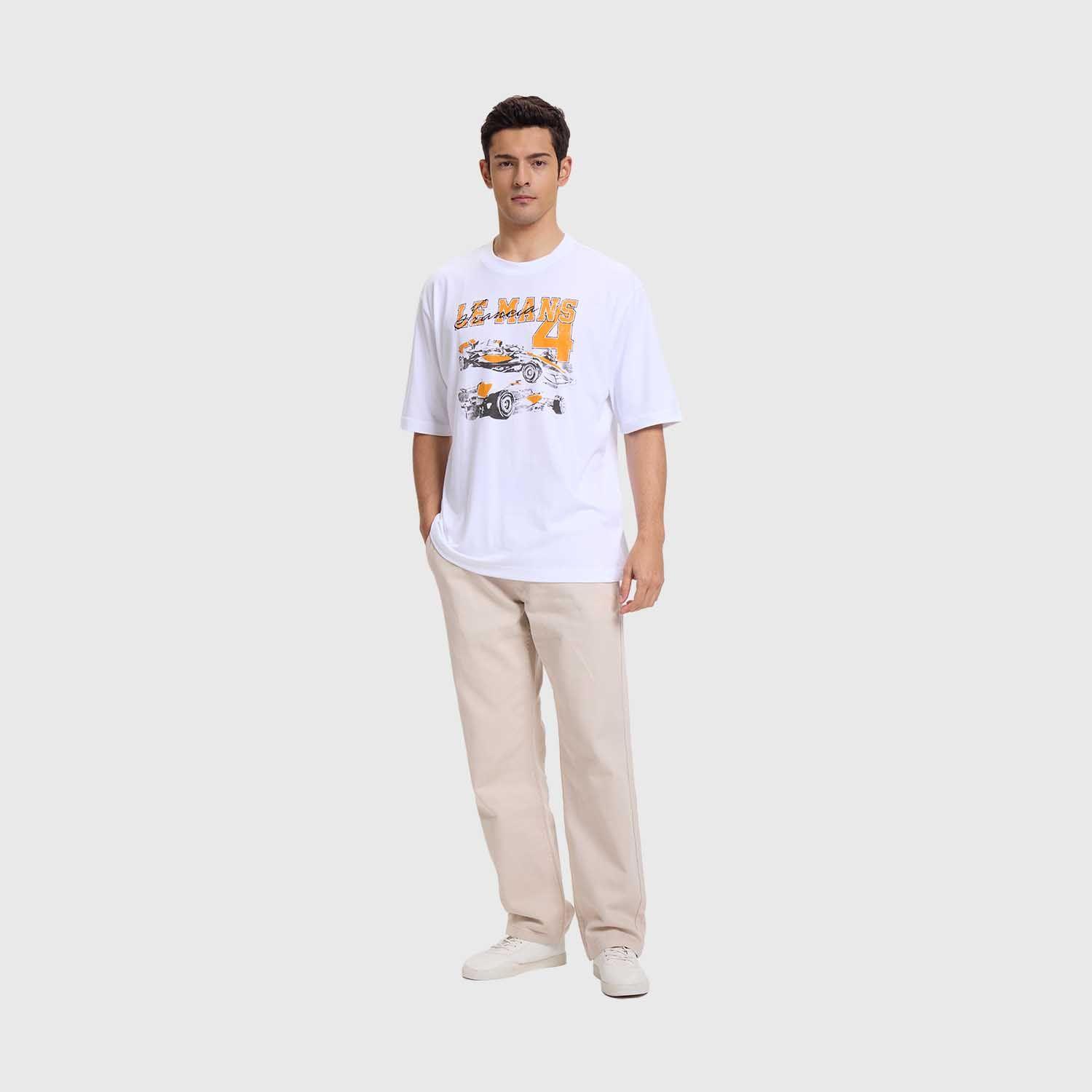 Polera Hombre Estampado Blanco III  Fashion's Park-3