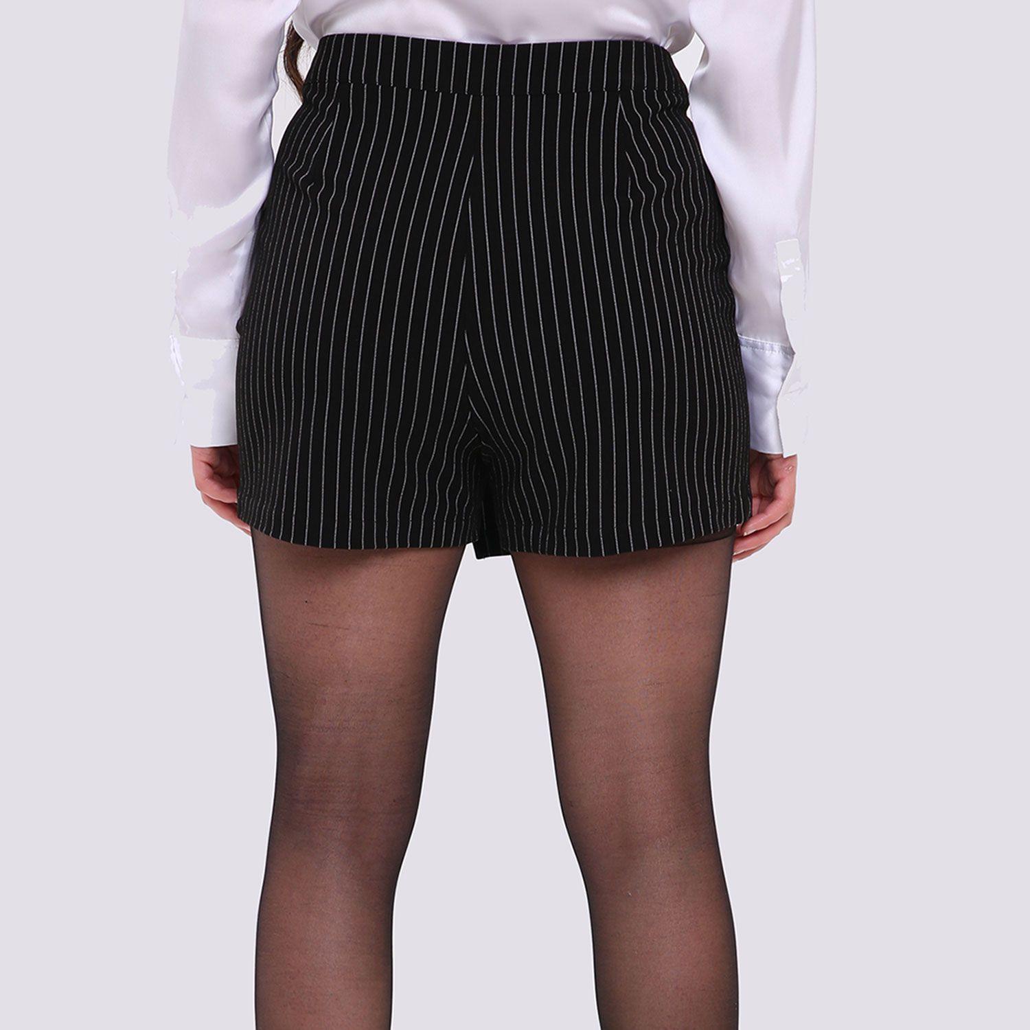 Falda Mujer Listada Negro Fashion´s Park-2