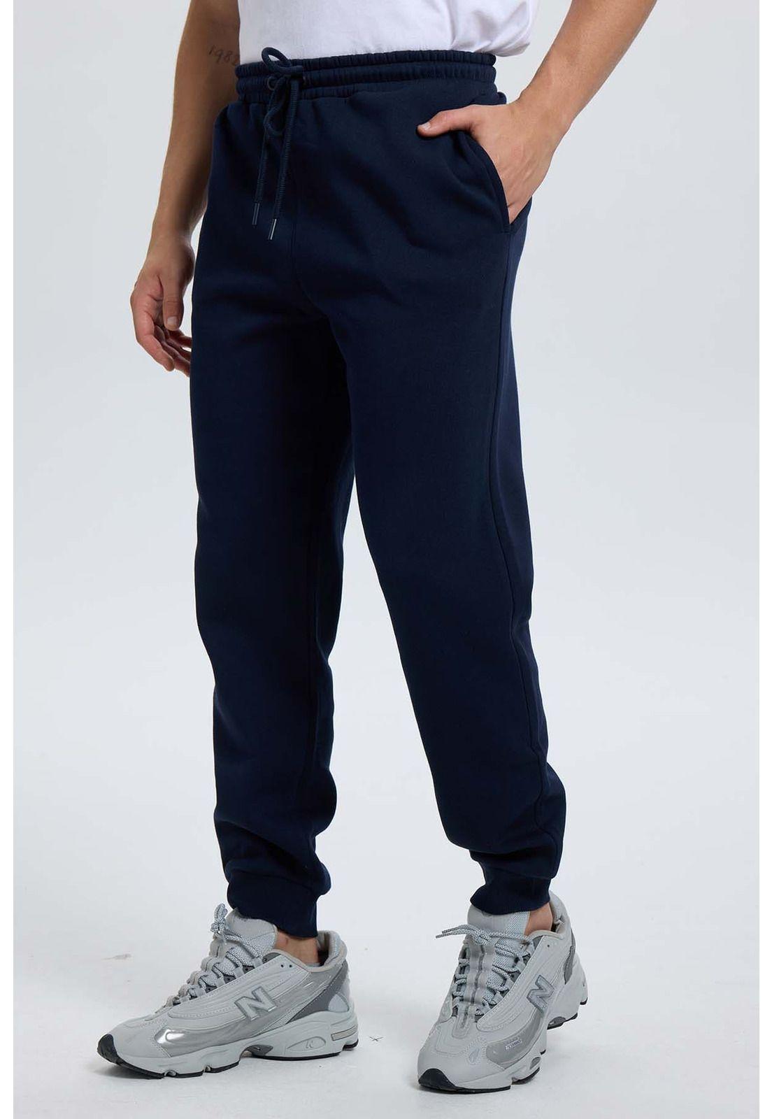 Pantalón Buzo Hombre Jogger Azul Oscuro-1