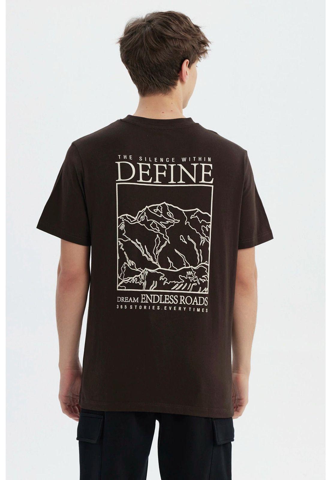 Polera Hombre Slim Chocolate - lX-1