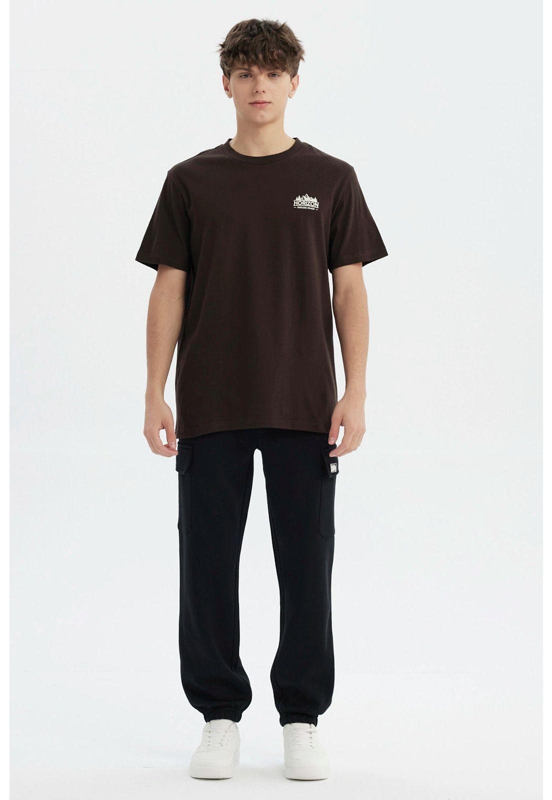 Polera Hombre Slim Chocolate - lX-3