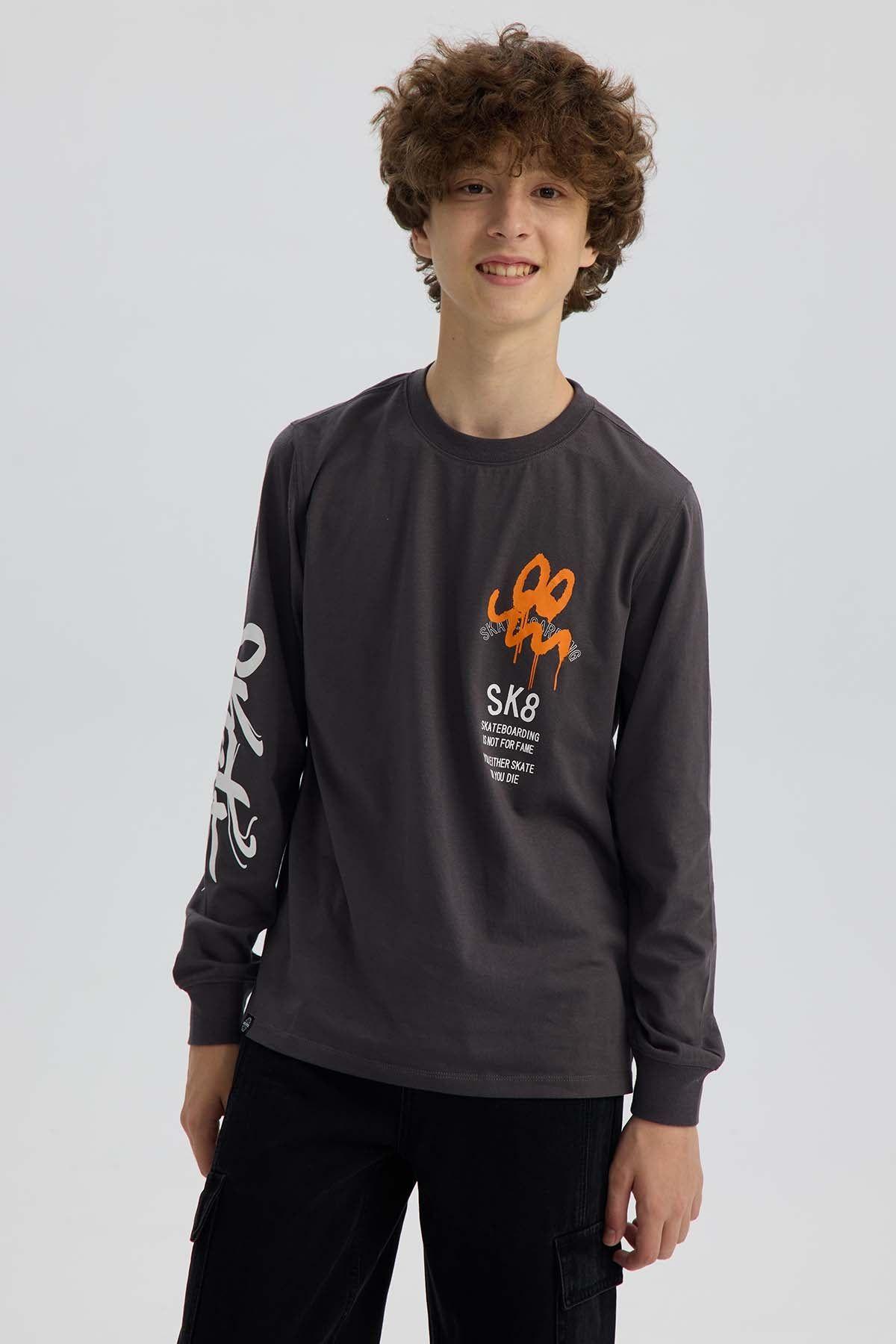 Polera Niño Print Mangas Marengo-0