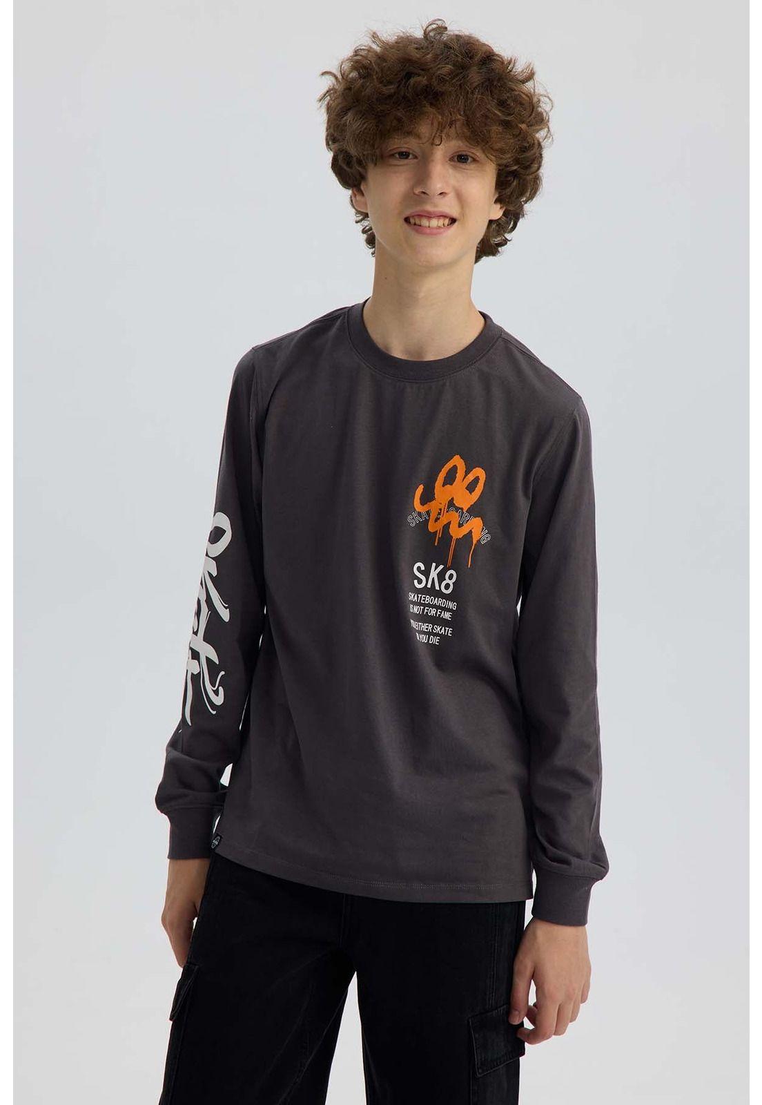 Polera Niño Print Mangas Marengo-0