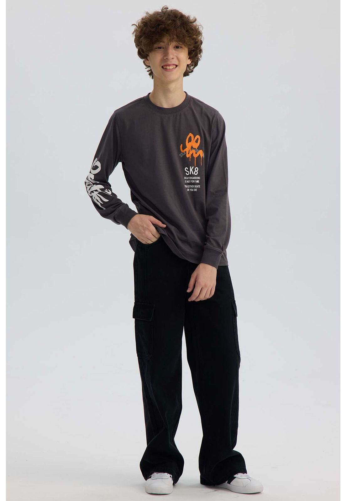 Polera Niño Print Mangas Marengo-3