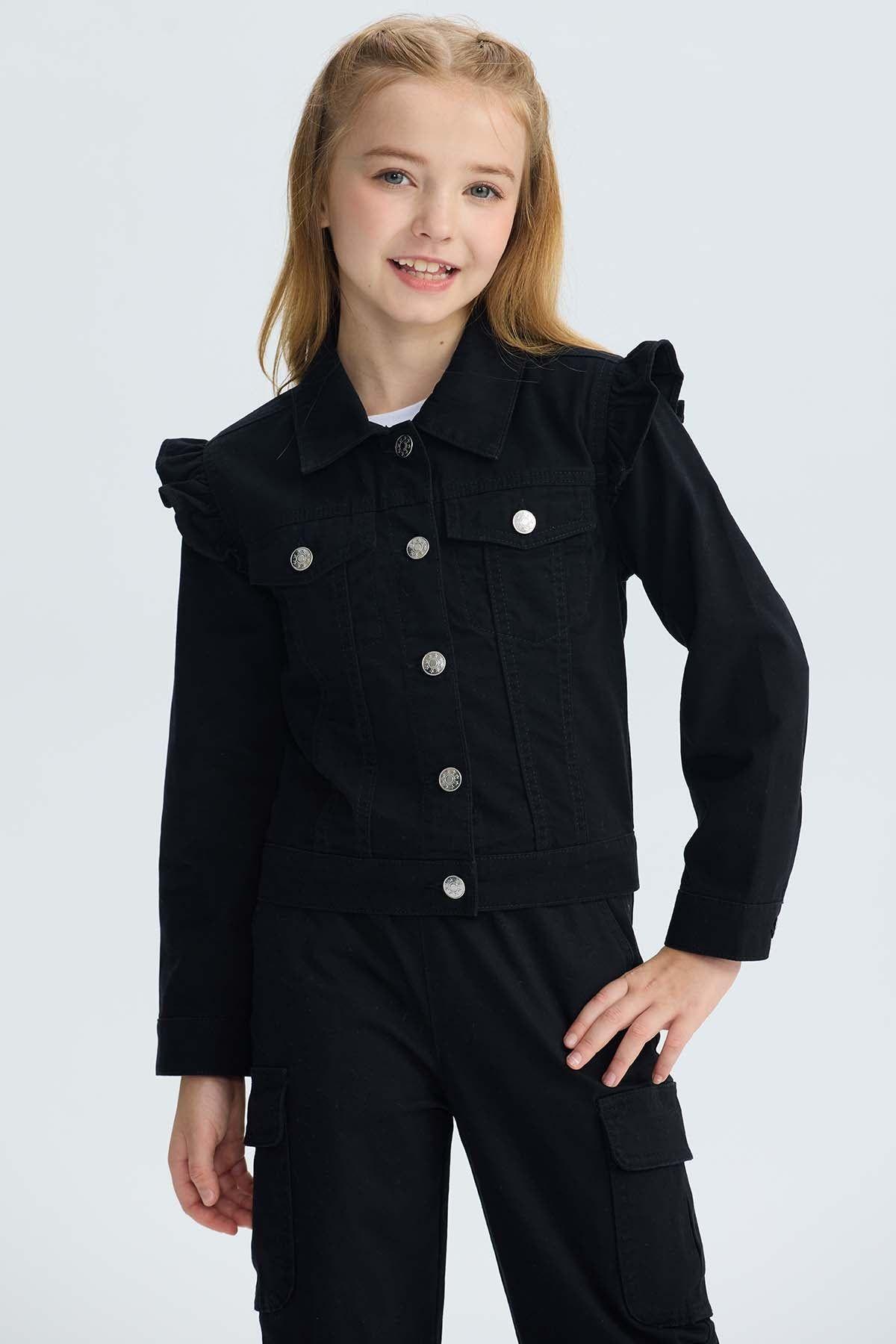 Chaqueta Niña Vuelo Negro-0