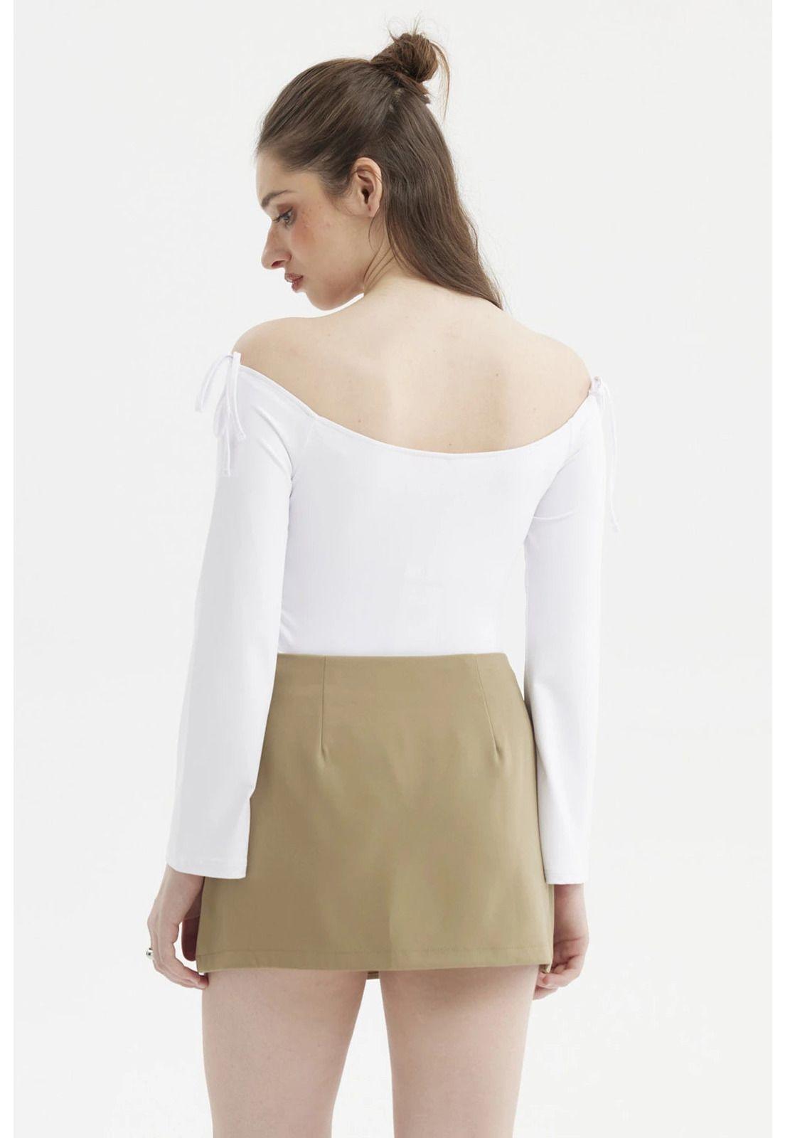 Polera Mujer Bardot Hombros Blanco-2