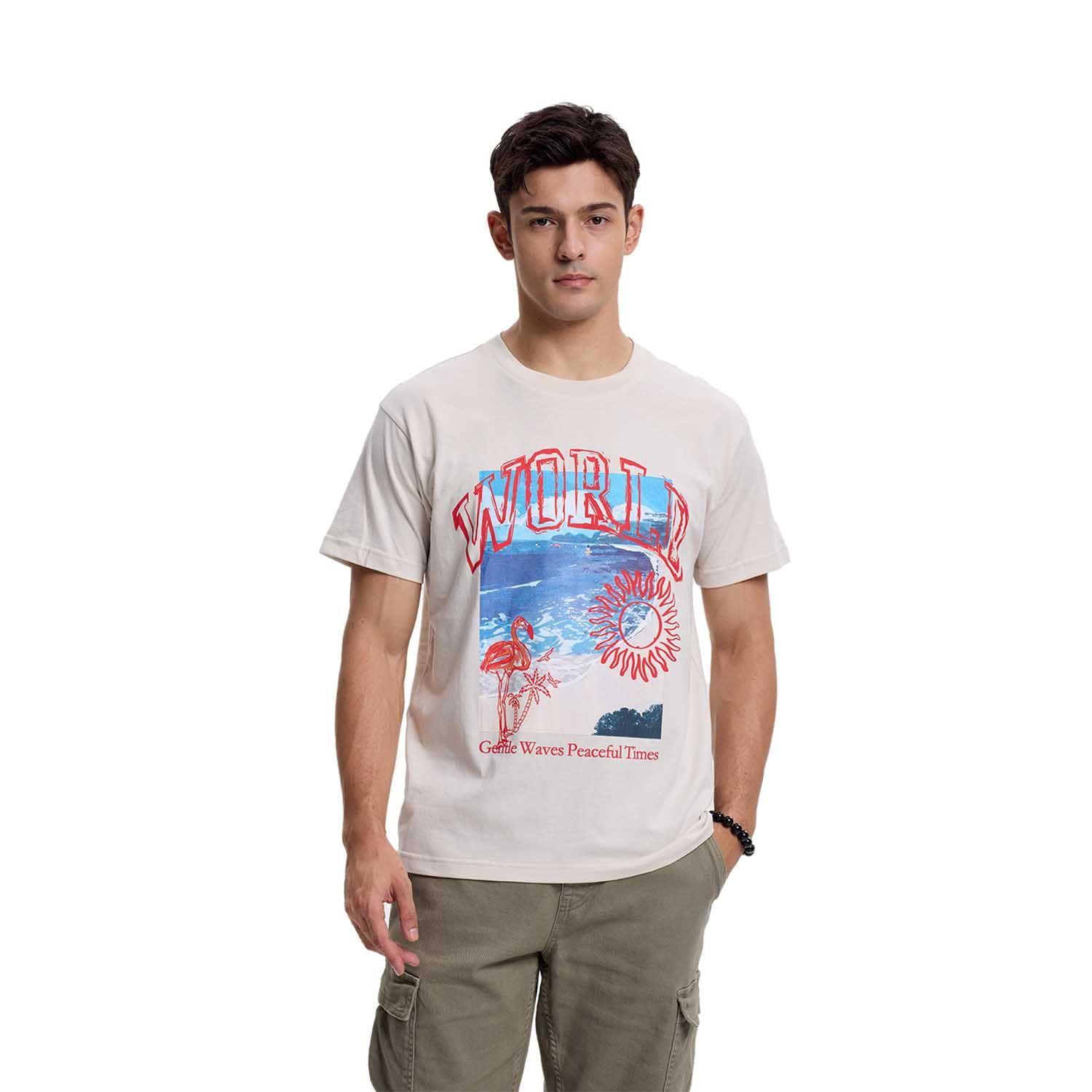 Polera Hombre Street Beige Fashion's Park-0