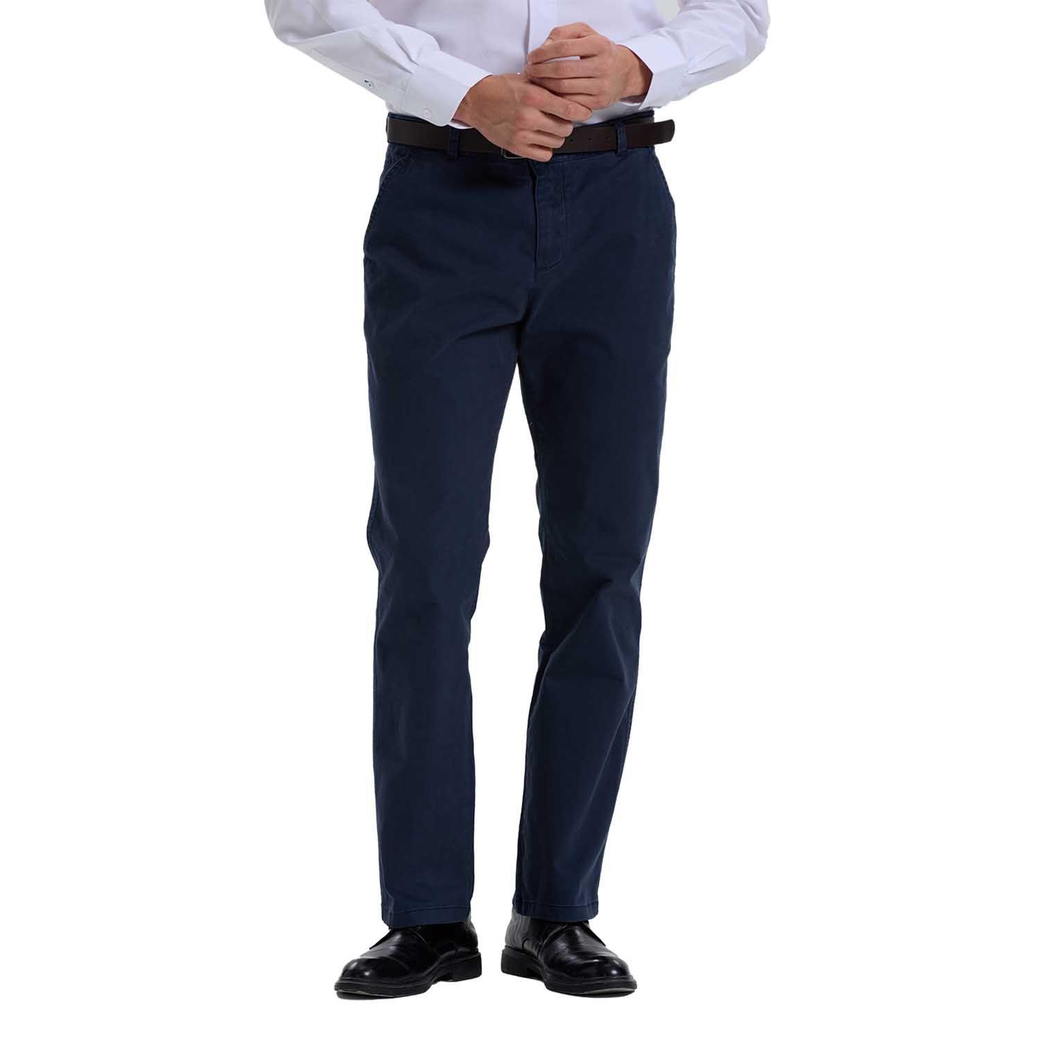 Pantalón Hombre Modelo Chino Cinturón Azul Fashion´s Park-0