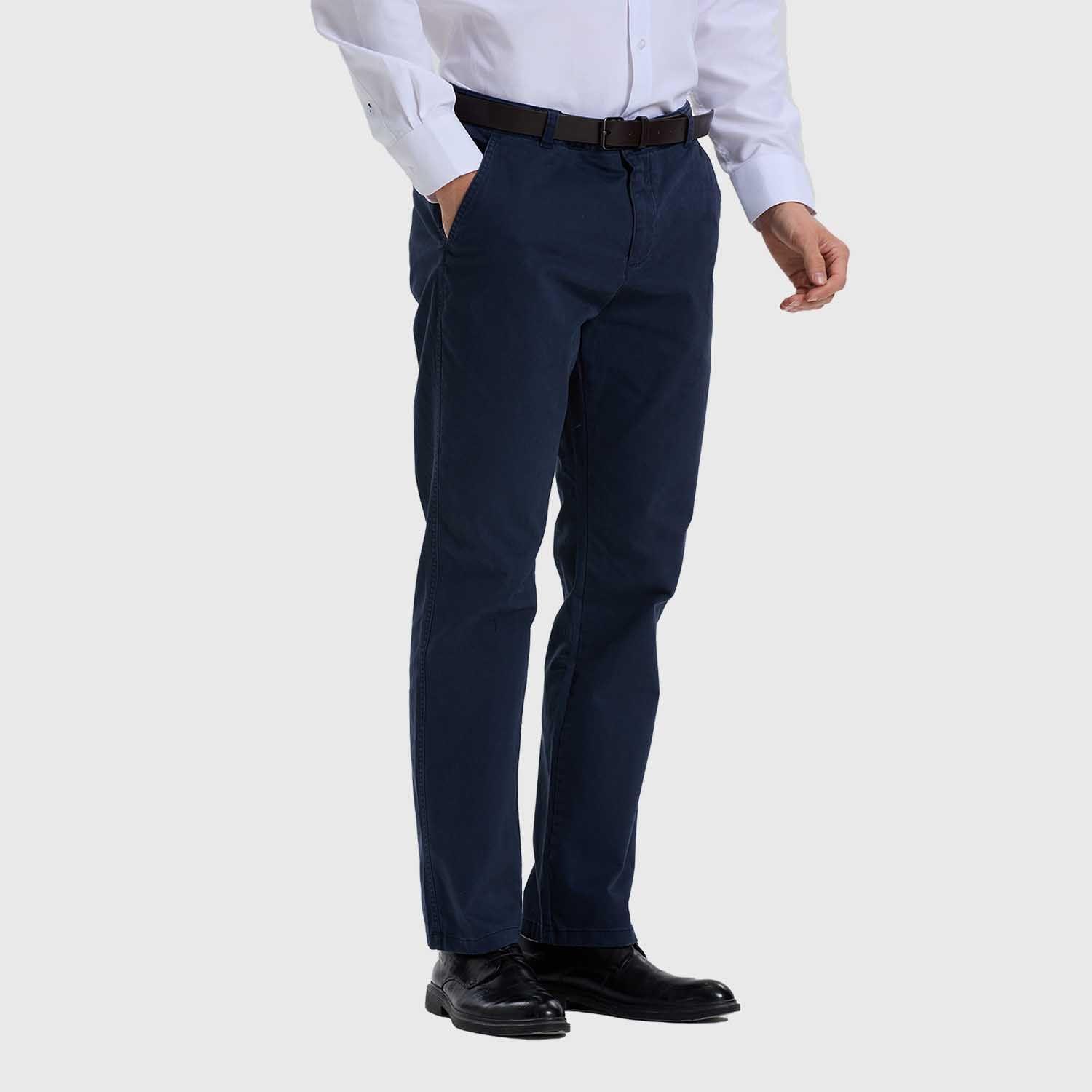 Pantalón Hombre Modelo Chino Cinturón Azul Fashion´s Park-1