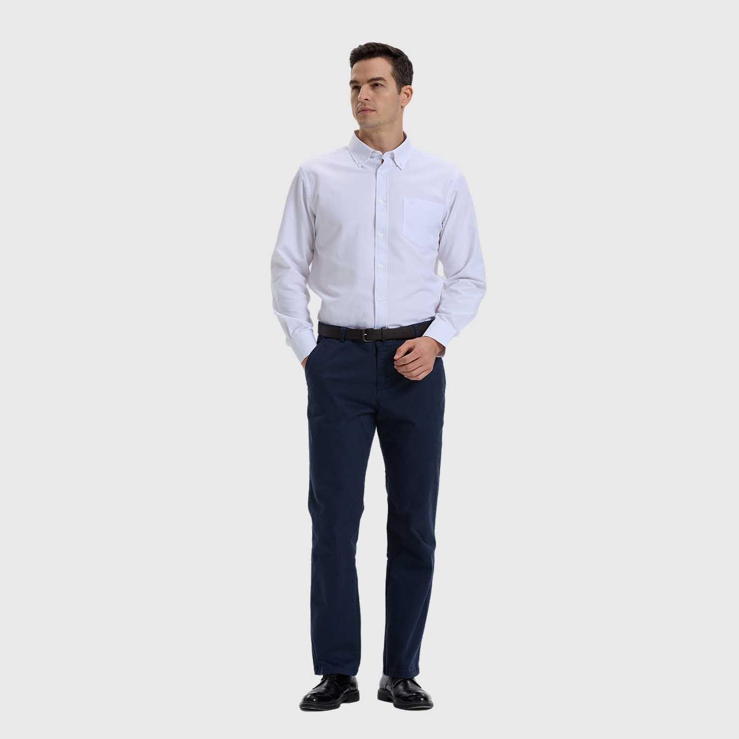 Pantalón Hombre Modelo Chino Cinturón Azul Fashion´s Park-3
