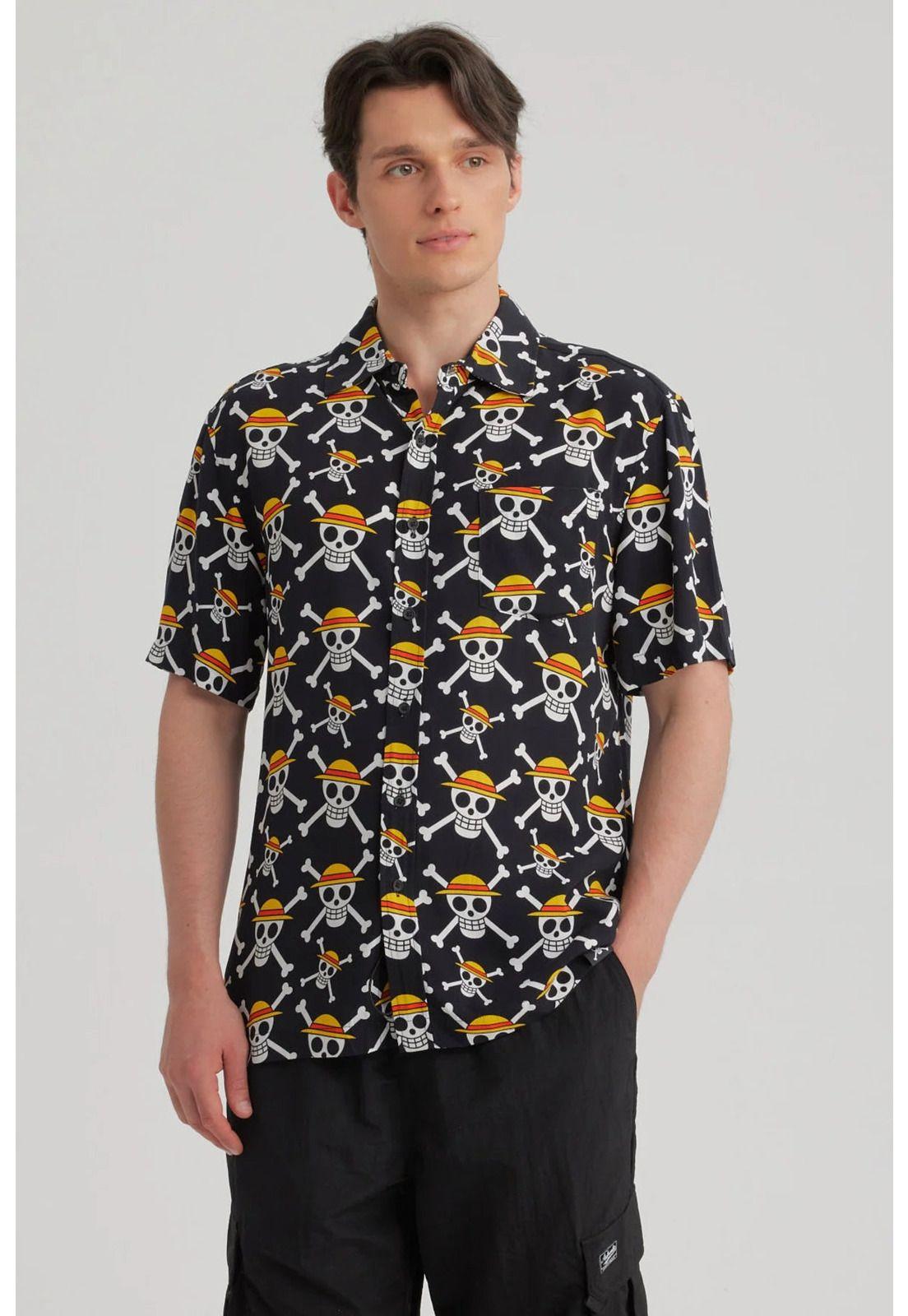 Camisa Hombre One Piece Negro-0