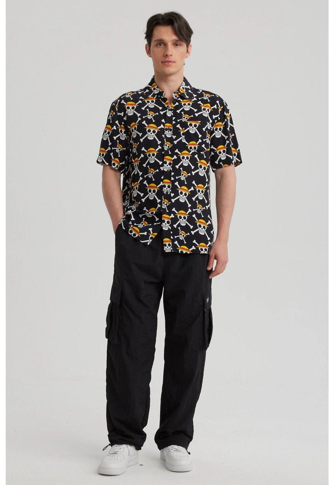 Camisa Hombre One Piece Negro-1