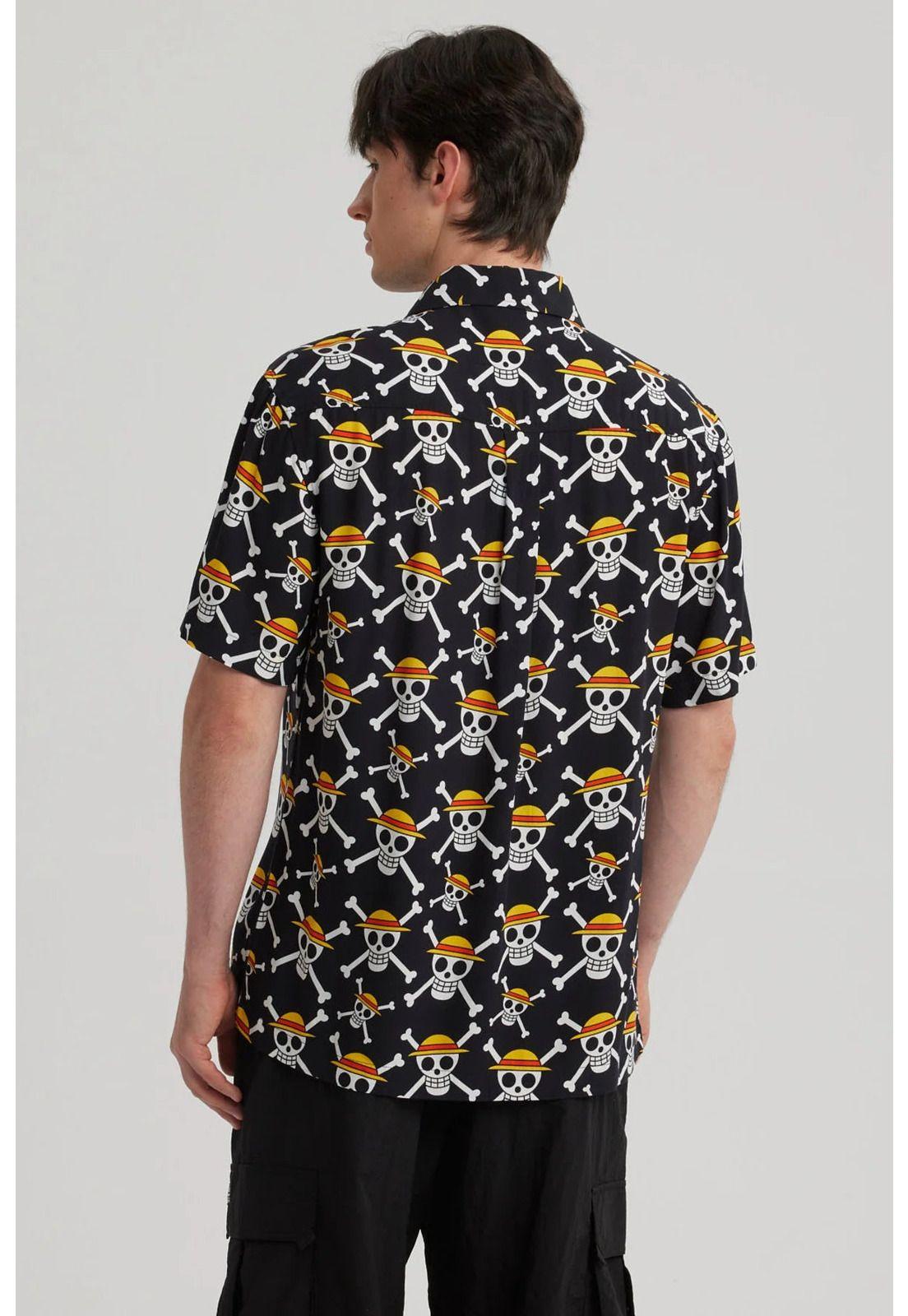 Camisa Hombre One Piece Negro-2