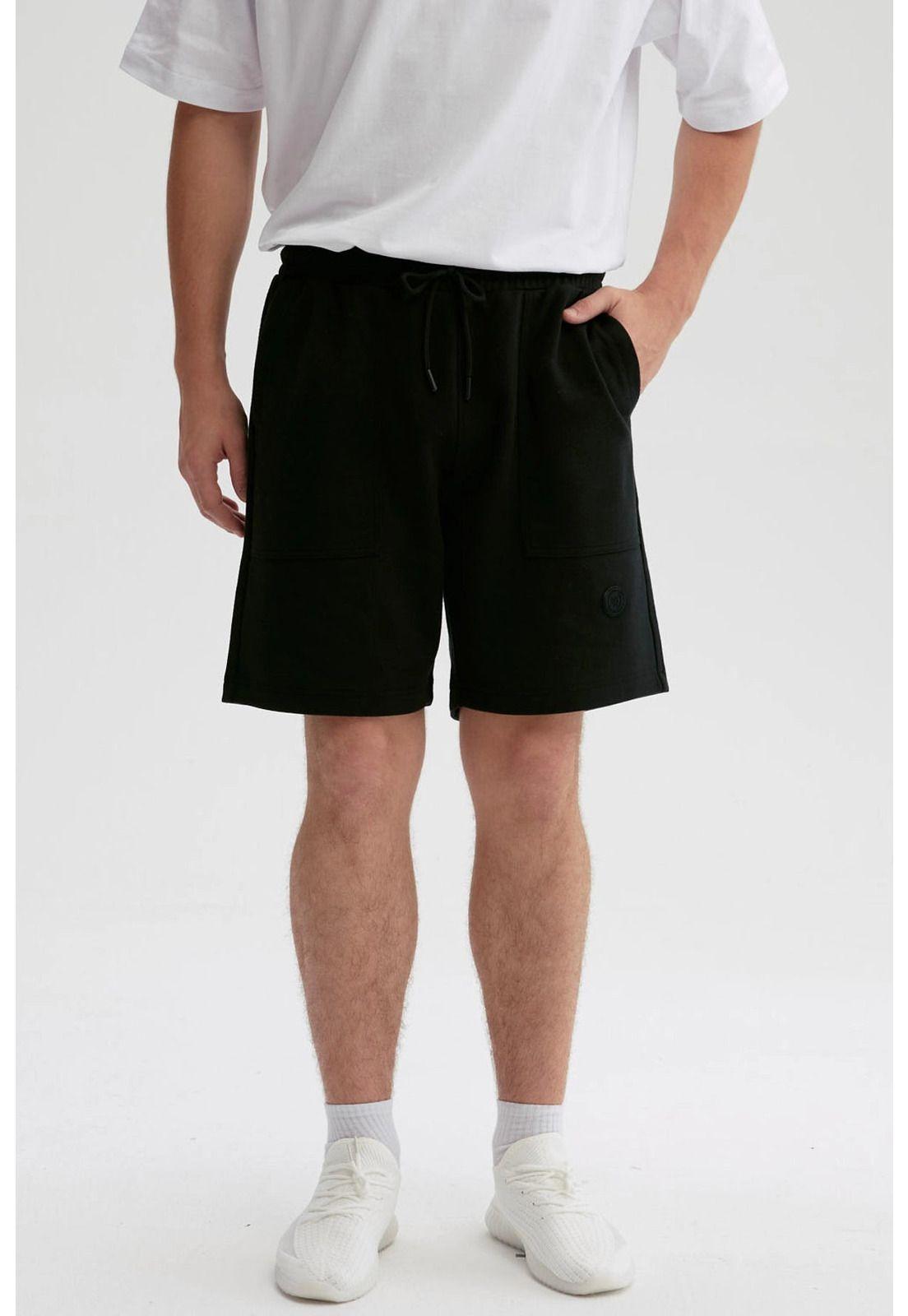 Bermuda Hombre Básico Negro-1