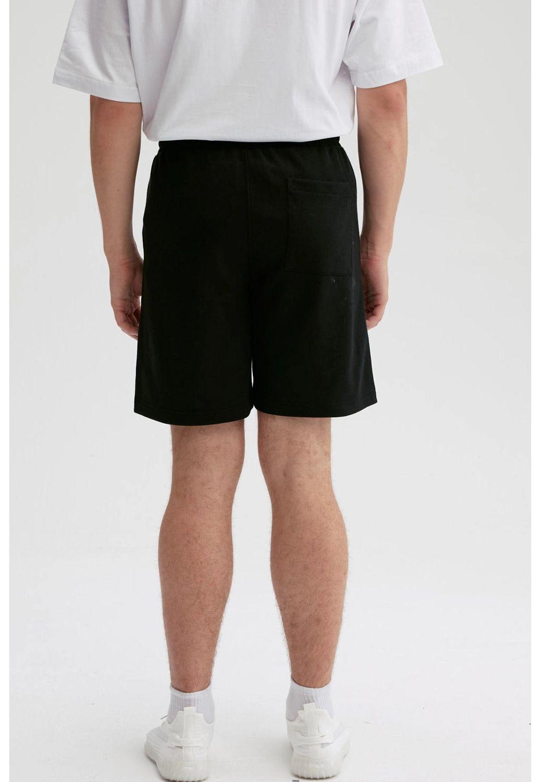 Bermuda Hombre Básico Negro-2